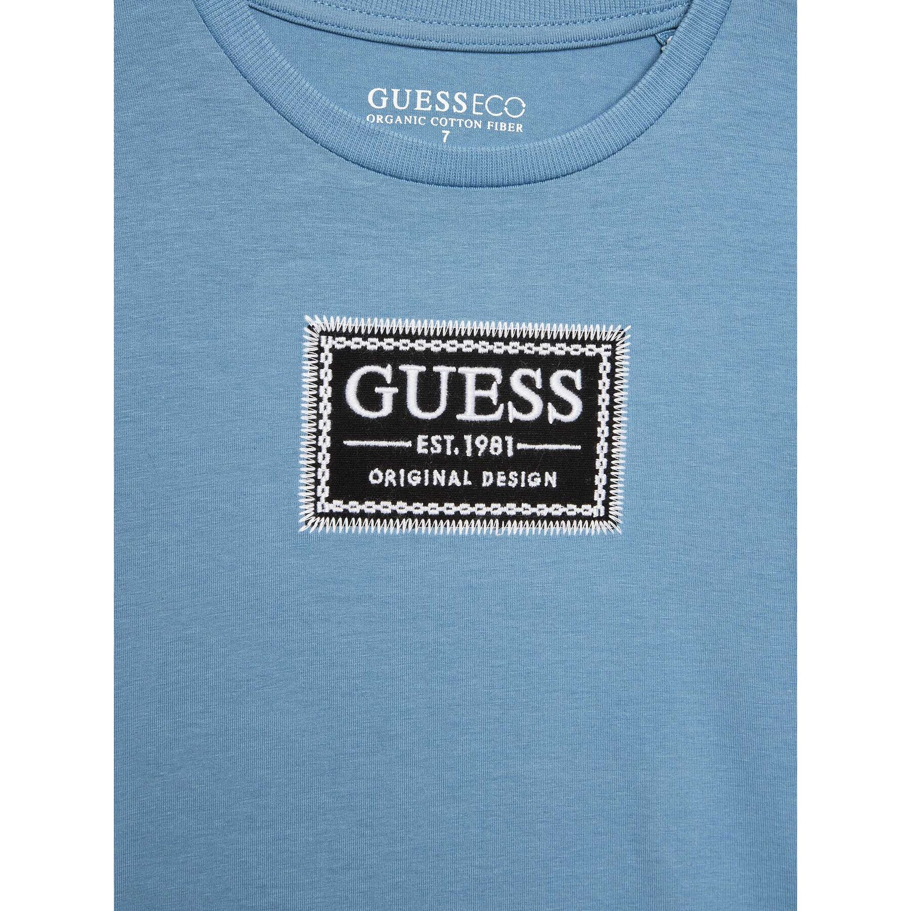 Guess T-Shirt L3RI20 K6YW1 Modrá Regular Fit - Pepit.cz