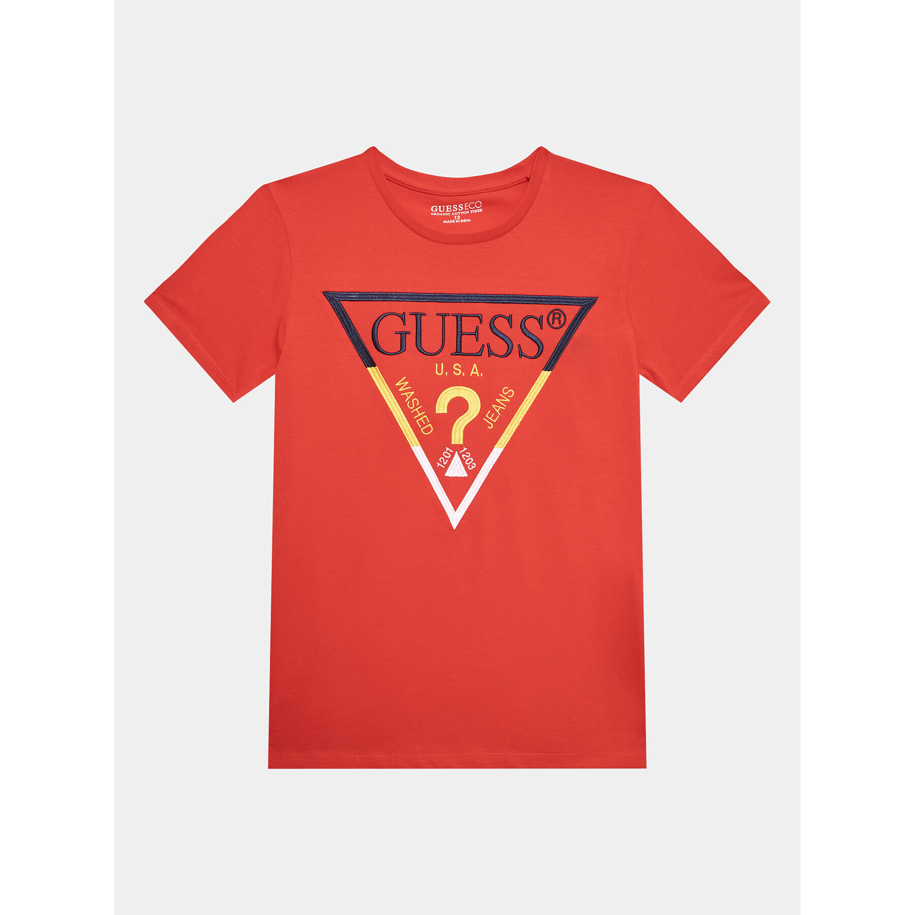 Guess T-Shirt L3YI28 K8HM4 Červená Regular Fit - Pepit.cz