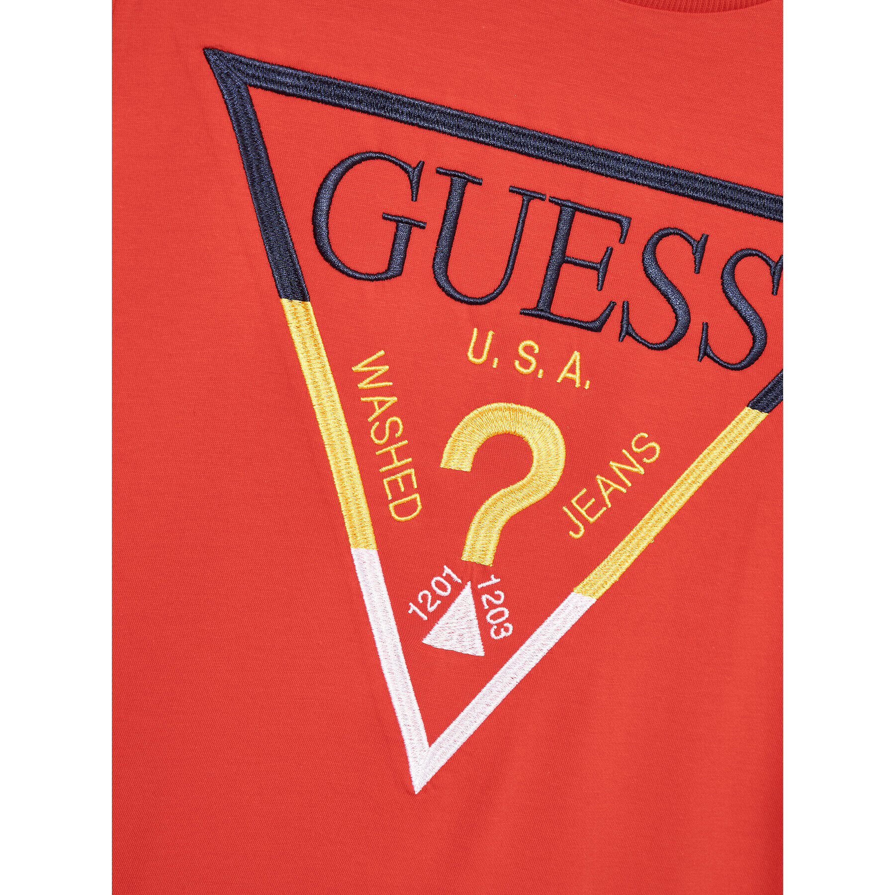 Guess T-Shirt L3YI28 K8HM4 Červená Regular Fit - Pepit.cz