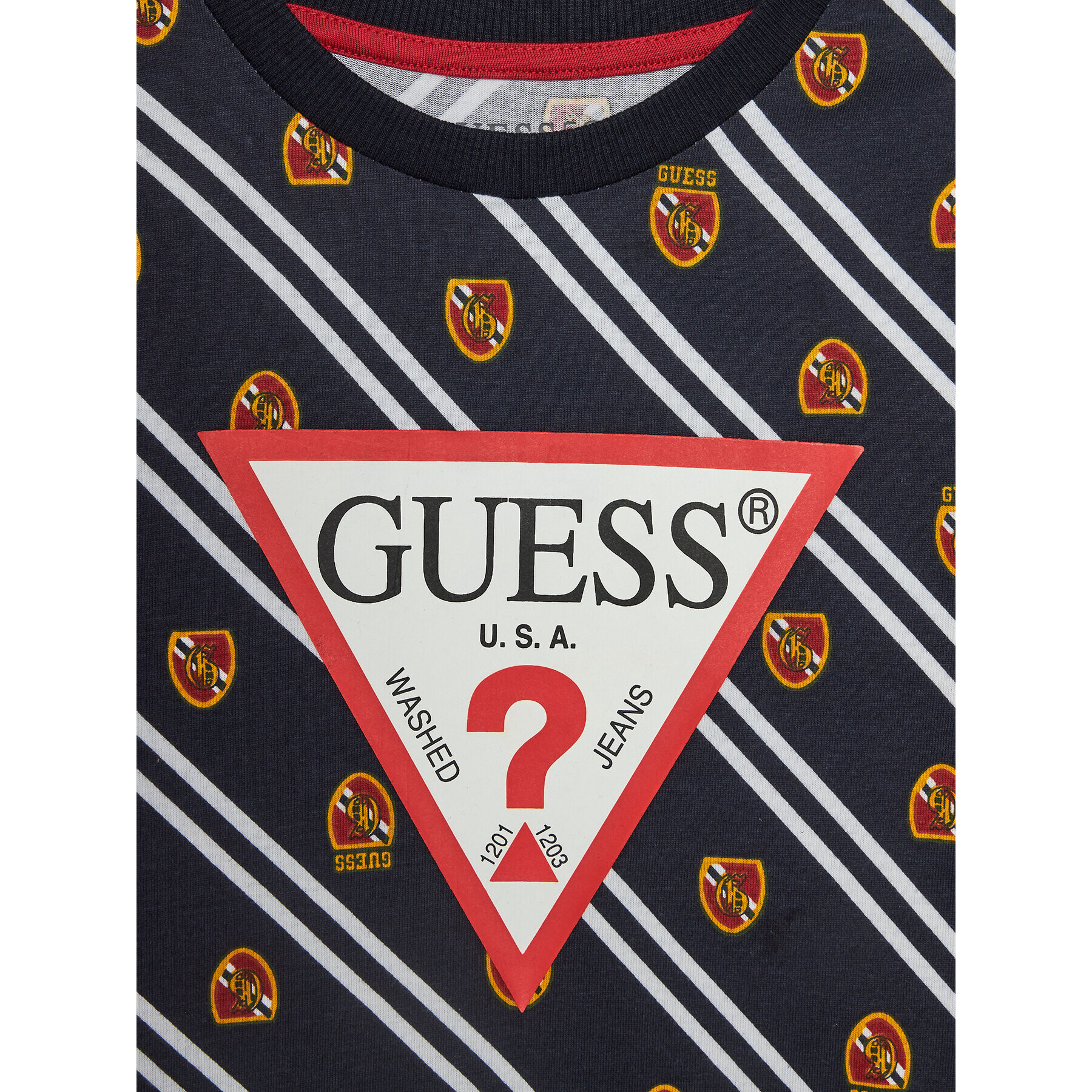 Guess T-Shirt L4RI03 K8HM3 Tmavomodrá Regular Fit - Pepit.cz