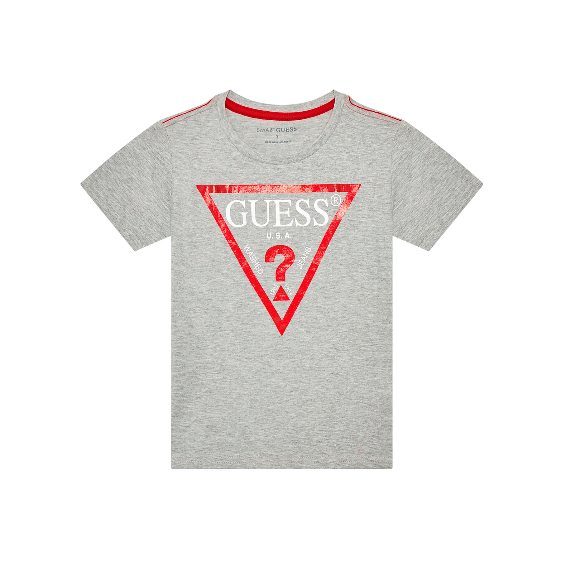 Guess T-Shirt L73I55 K8HM0 Šedá Regular Fit - Pepit.cz