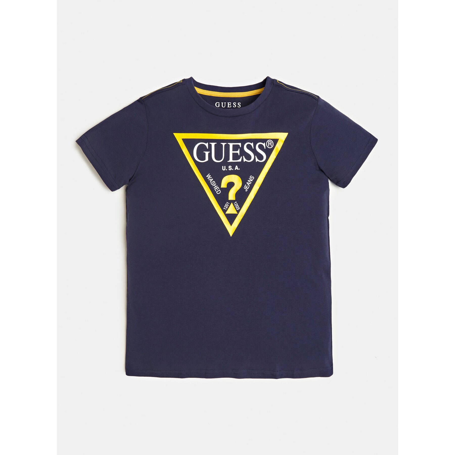 Guess T-Shirt L73I55 K8HM0 Tmavomodrá Regular Fit - Pepit.cz