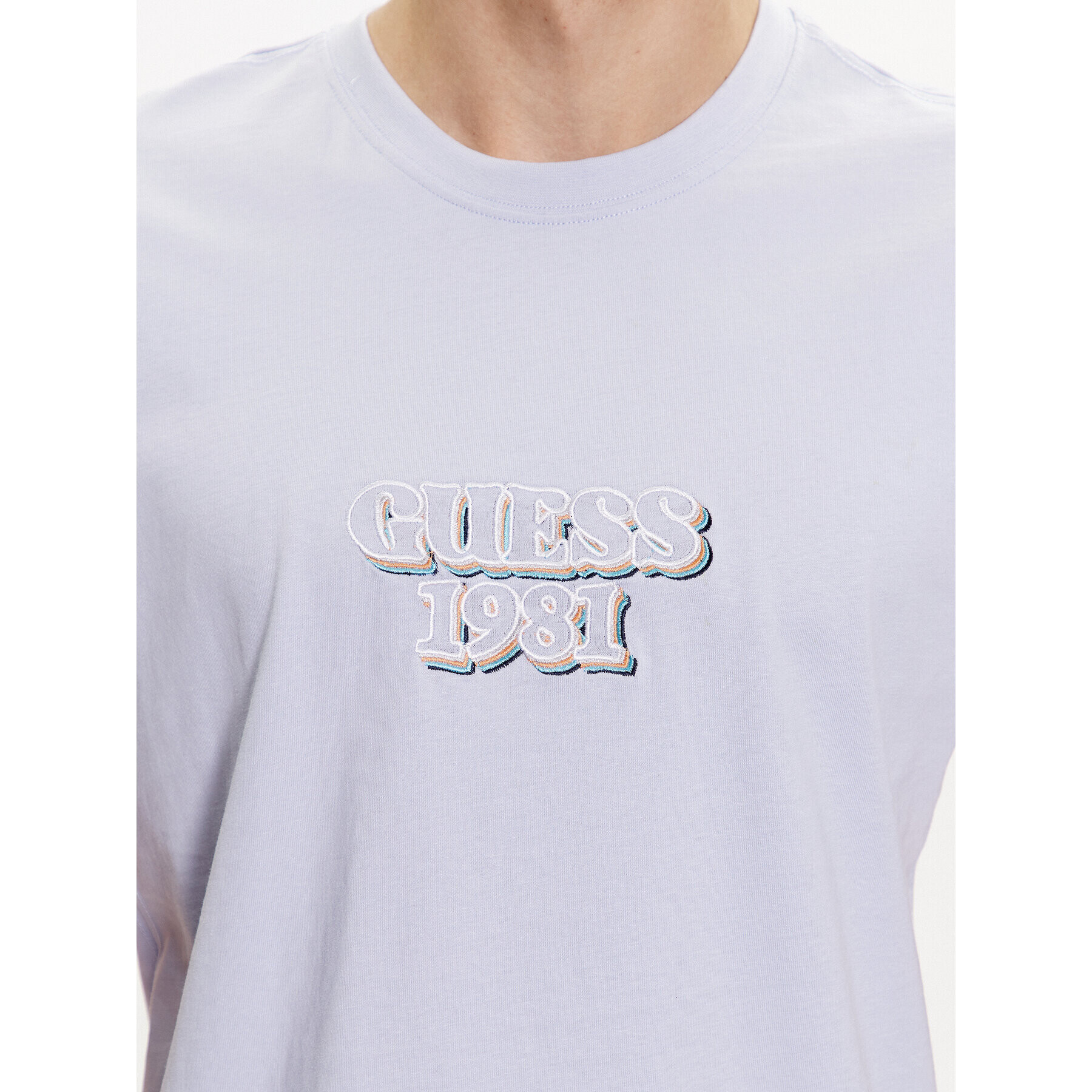 Guess T-Shirt Logo M3GI30 K8FQ4 Modrá Slim Fit - Pepit.cz