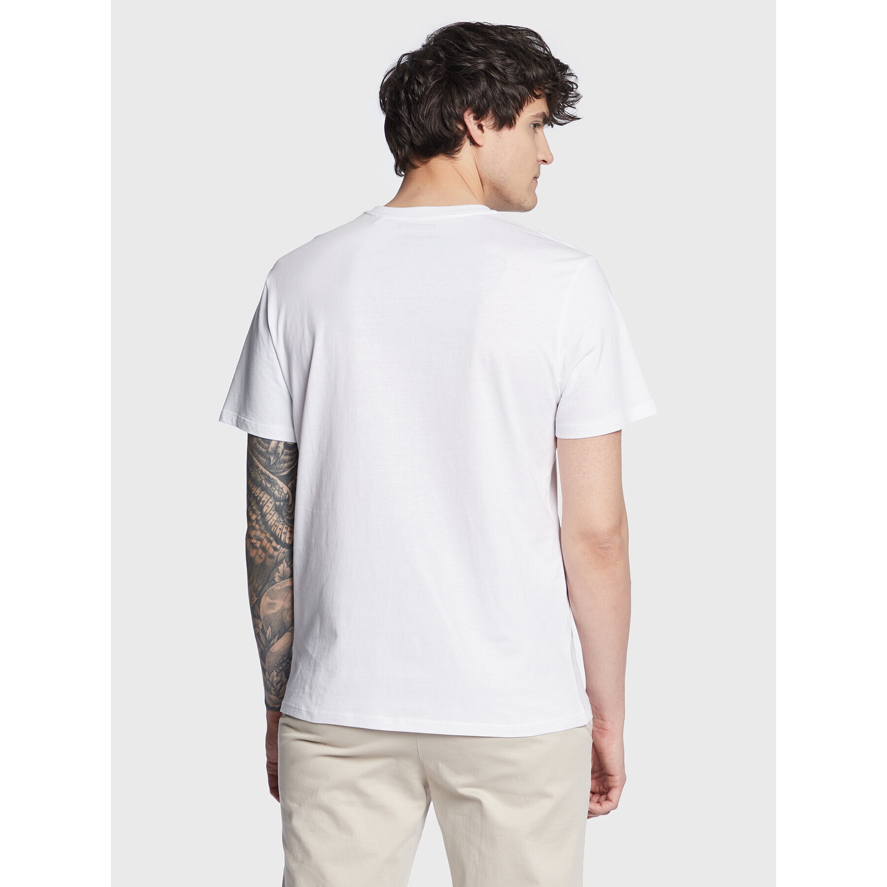 Guess T-Shirt Logo M3GI61 K9RM1 Bílá Slim Fit - Pepit.cz