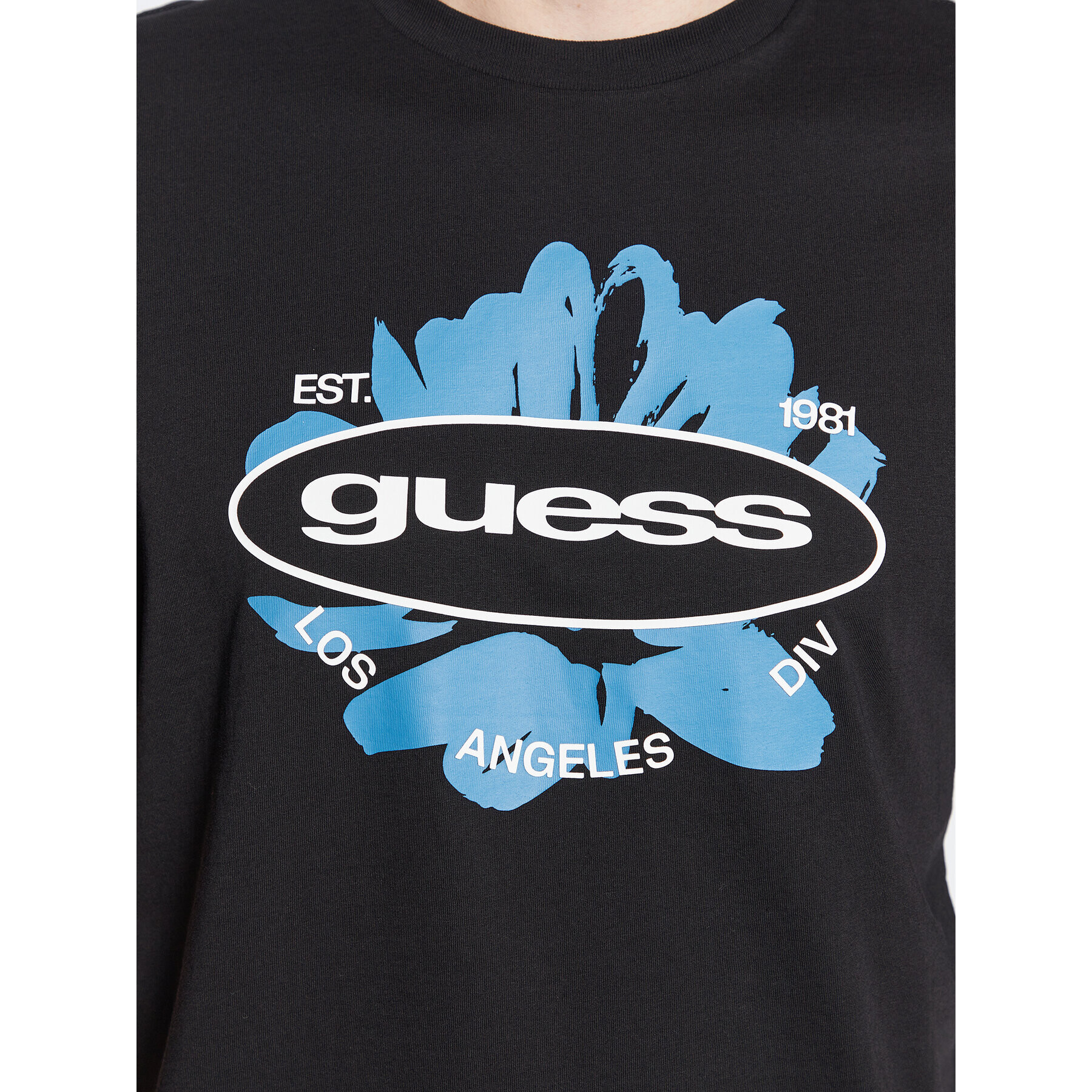 Guess T-Shirt Logo M3GI61 K9RM1 Černá Slim Fit - Pepit.cz