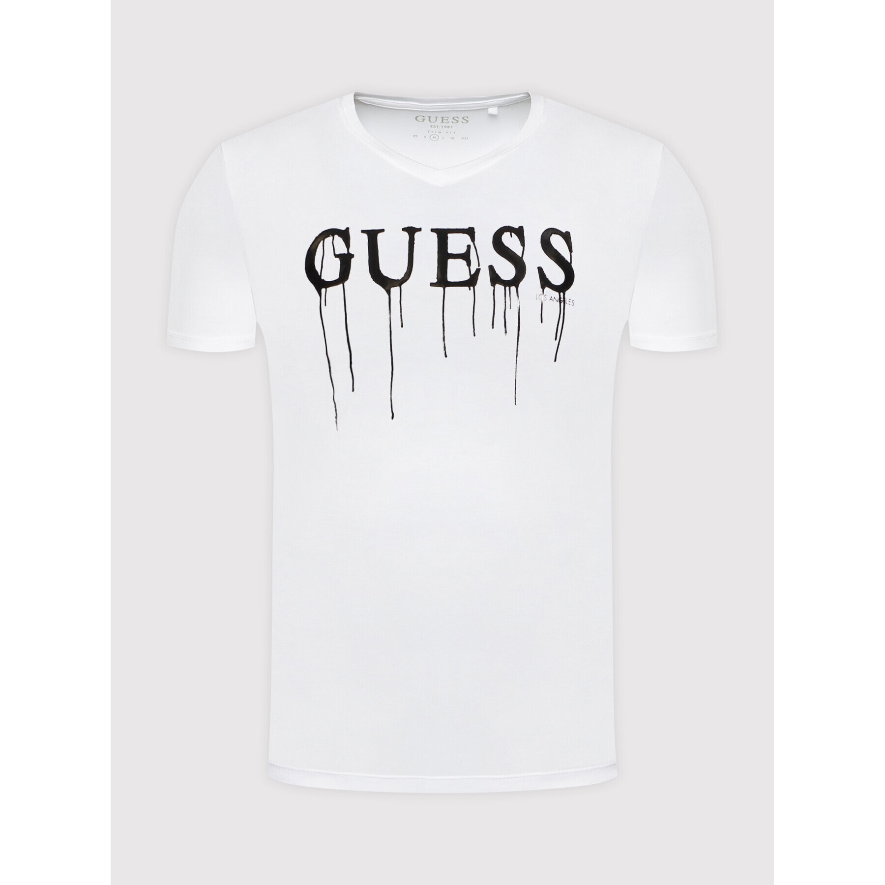 Guess T-Shirt M0YI0X J1300 Bílá Slim Fit - Pepit.cz