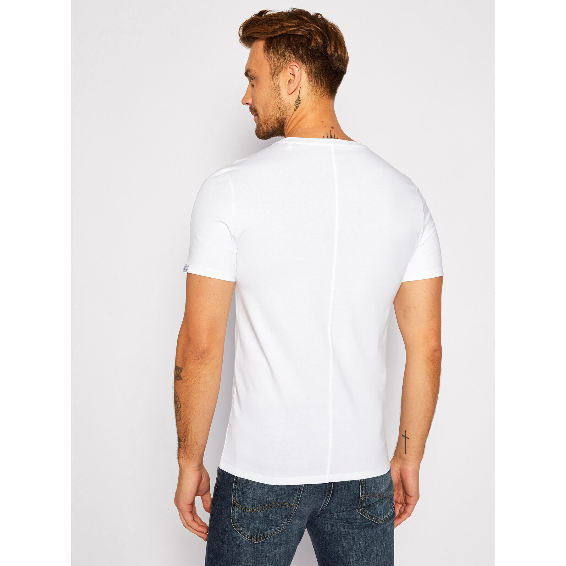 Guess T-Shirt M0YI40 K8FQ0 Bílá Slim Fit - Pepit.cz