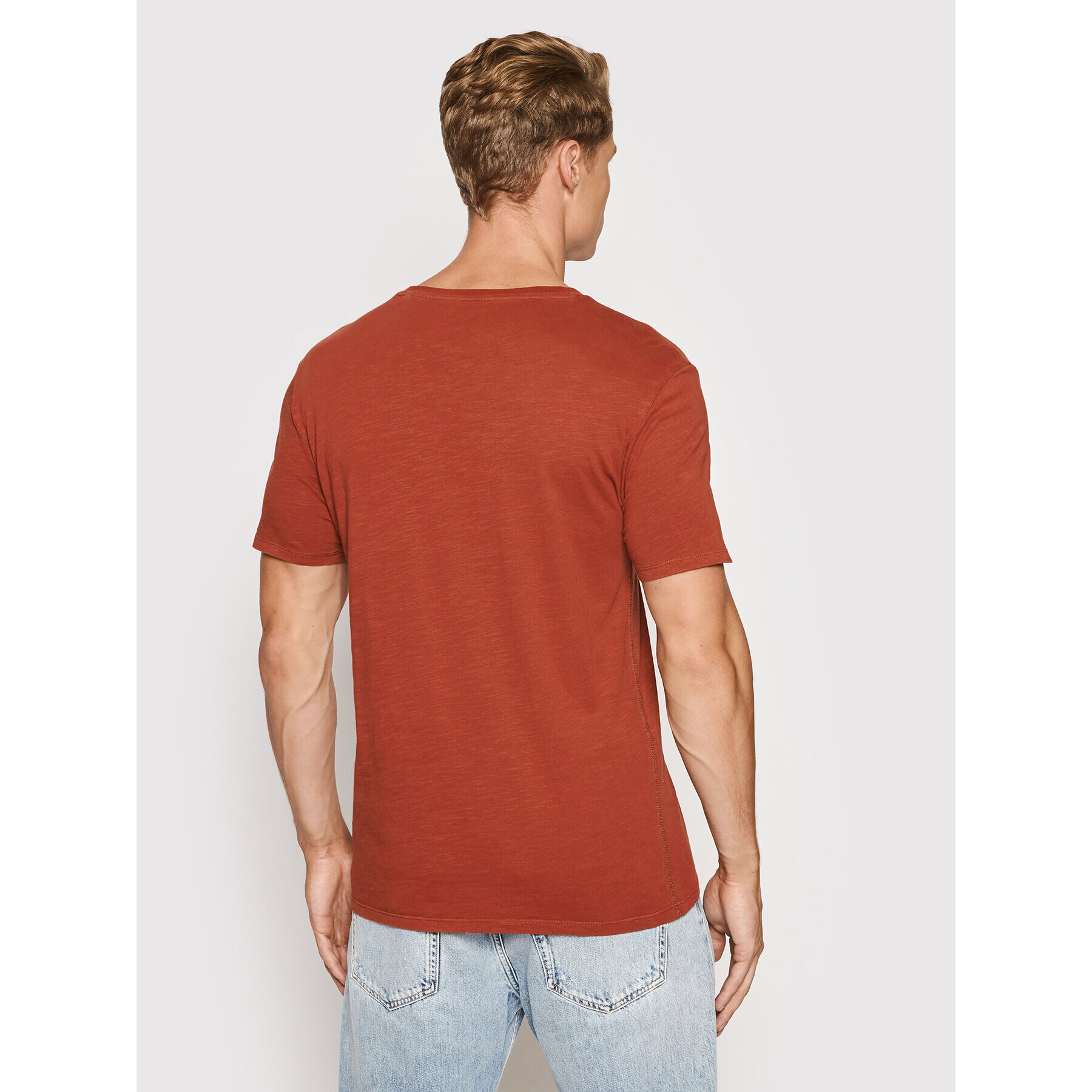 Guess T-Shirt M1BI04 K6XN1 Červená Slim Fit - Pepit.cz