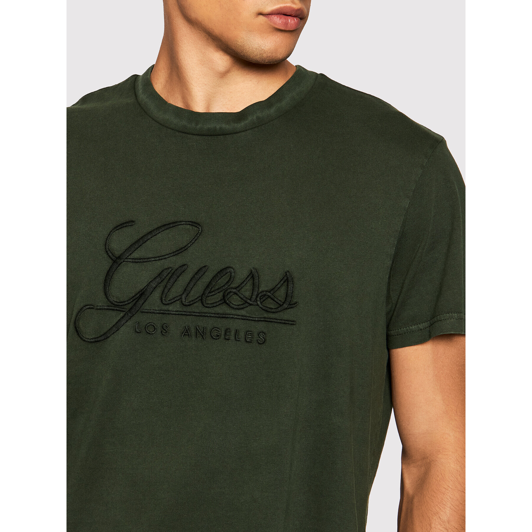 Guess T-Shirt M1BI26 K8FQ1 Zelená Regular Fit - Pepit.cz