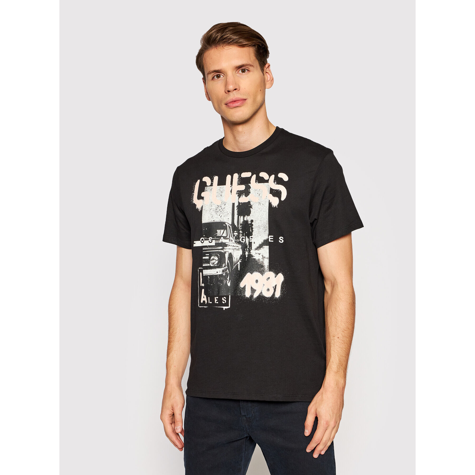 Guess T-Shirt M1BI34 KARC9 Černá Regular Fit - Pepit.cz