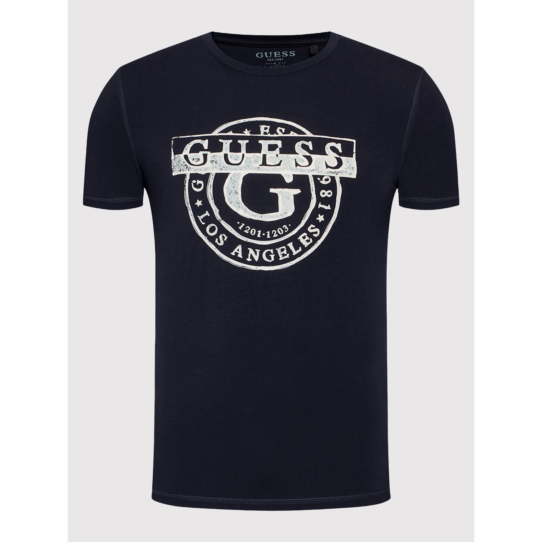 Guess T-Shirt M1BI35 J1311 Tmavomodrá Slim Fit - Pepit.cz