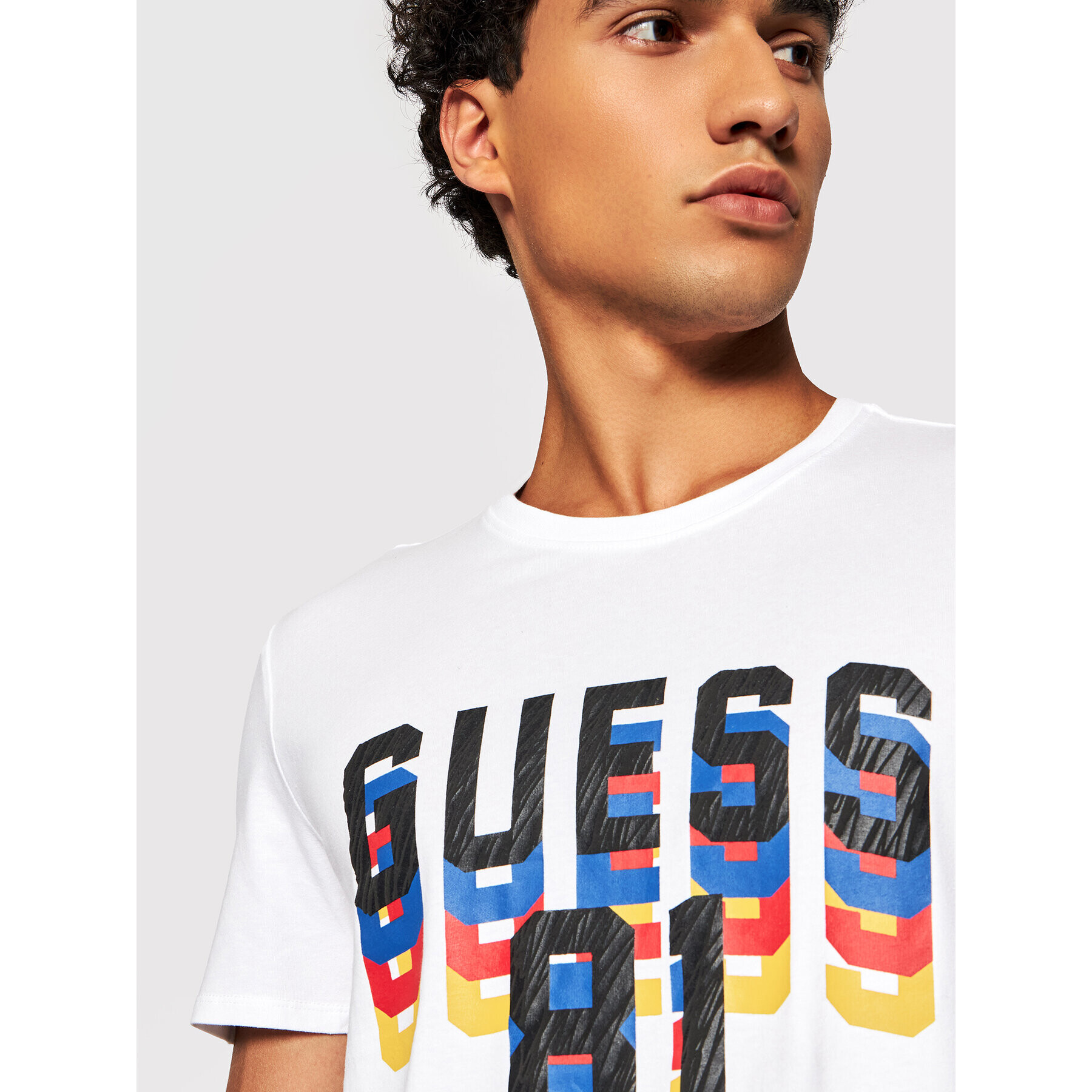 Guess T-Shirt M1BI37 J1311 Bílá Regular Fit - Pepit.cz