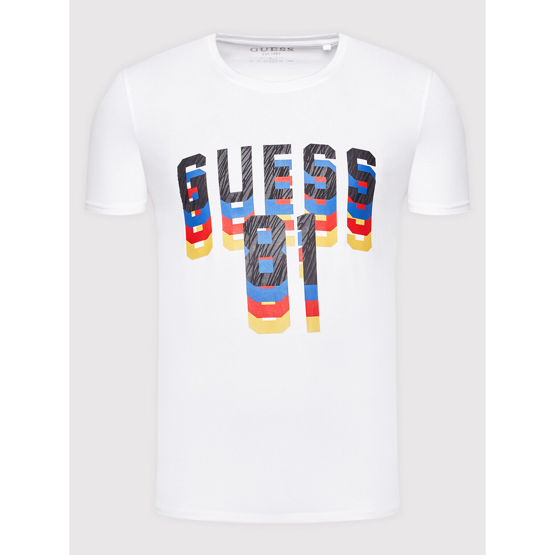 Guess T-Shirt M1BI37 J1311 Bílá Regular Fit - Pepit.cz