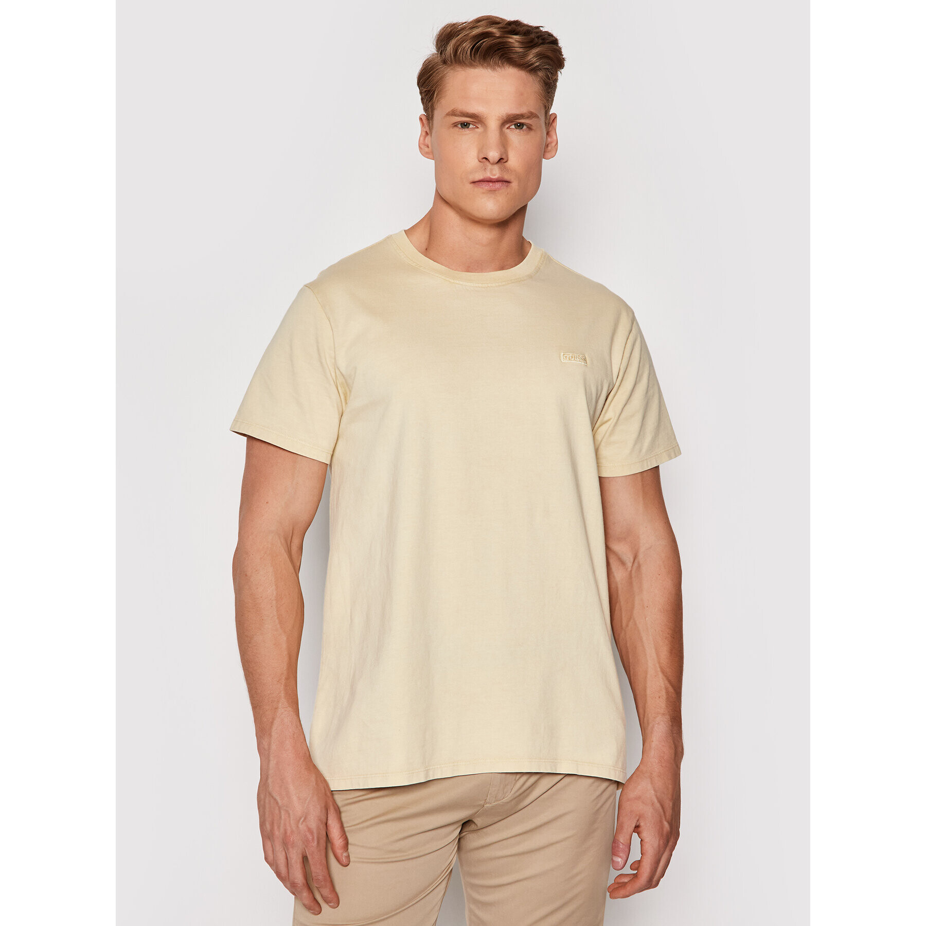 Guess T-Shirt M1GI48 K8FQ1 Žlutá Regular Fit - Pepit.cz