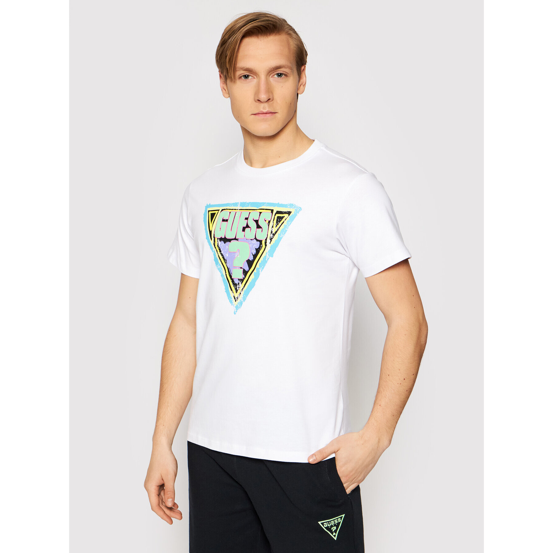 Guess T-Shirt M1GI89 K8FQ1 Bílá Regular Fit - Pepit.cz