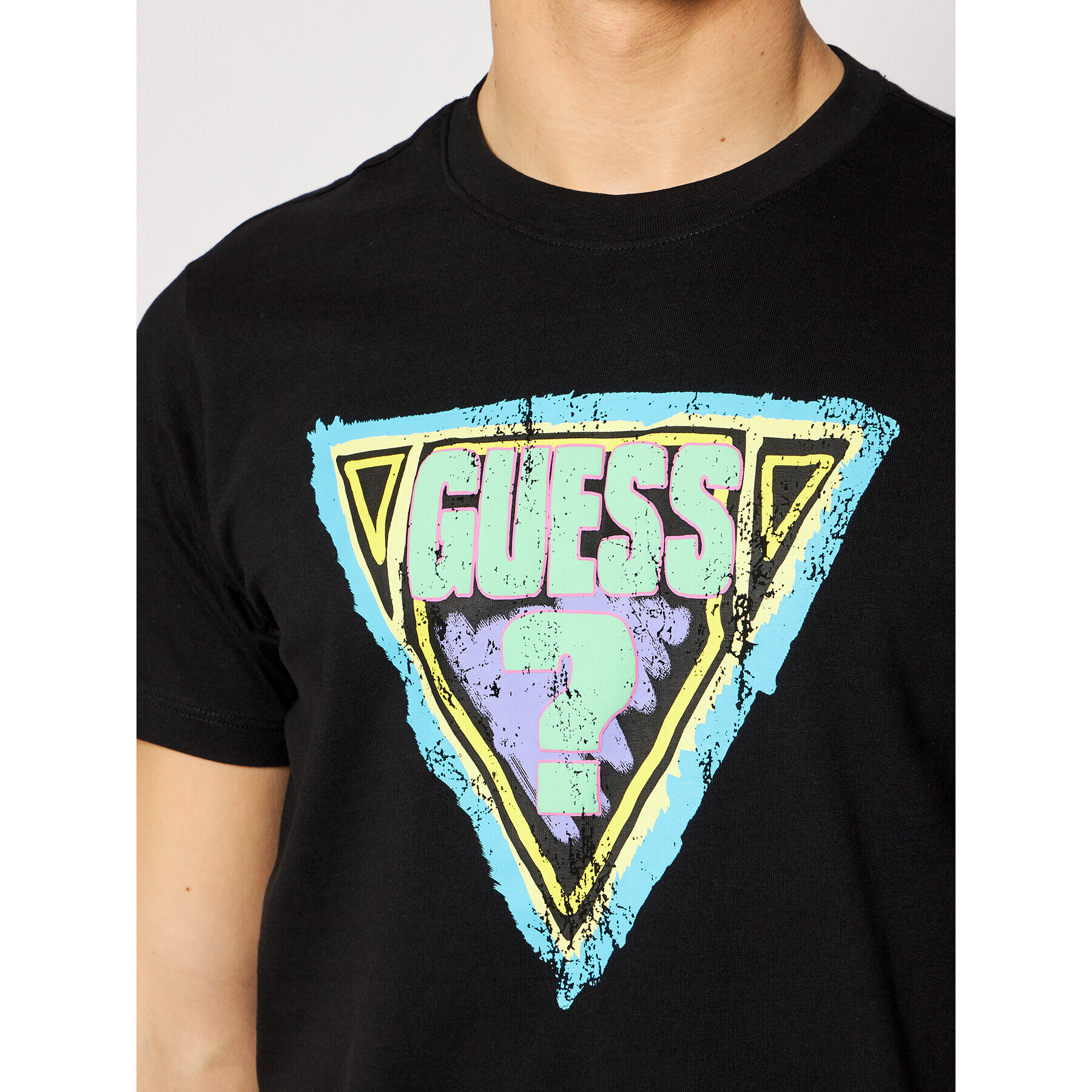 Guess T-Shirt M1GI89 K8FQ1 Černá Regular Fit - Pepit.cz