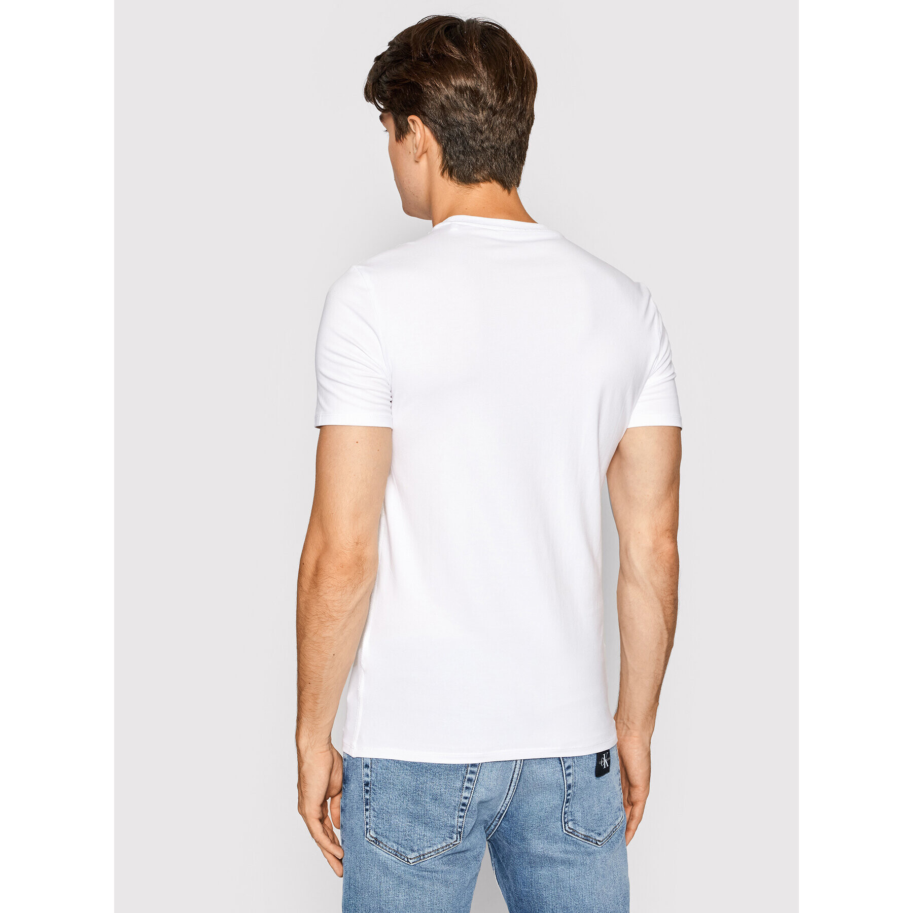 Guess T-Shirt M1RI24 J1311 Bílá Super Slim Fit - Pepit.cz