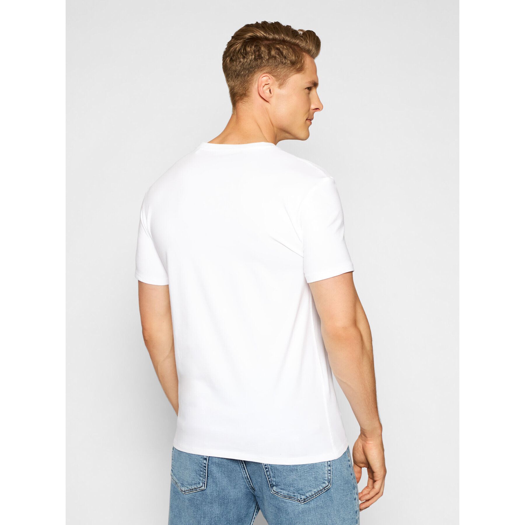 Guess T-Shirt M1RI32 J1311 Bílá Super Slim Fit - Pepit.cz