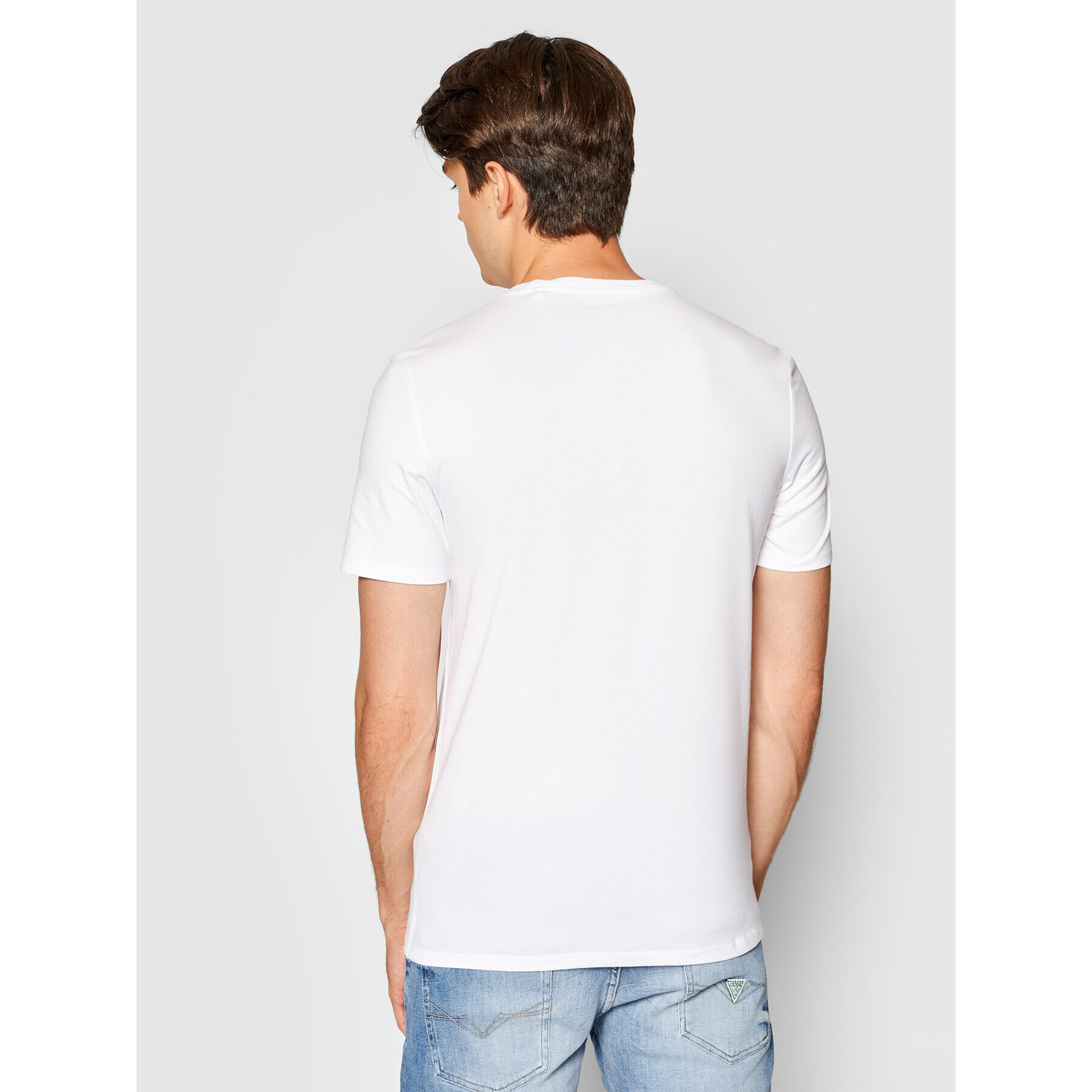 Guess T-Shirt M1RI36 I3Z11 Bílá Slim Fit - Pepit.cz