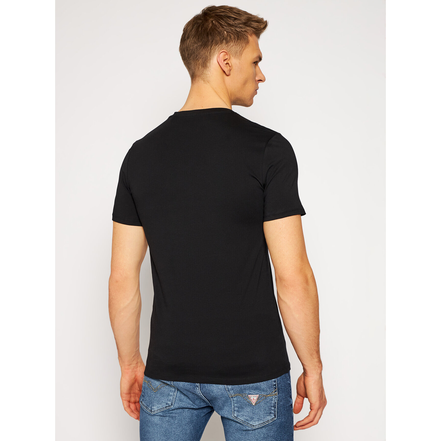 Guess T-Shirt M1RI37 I3Z11 Černá Slim Fit - Pepit.cz