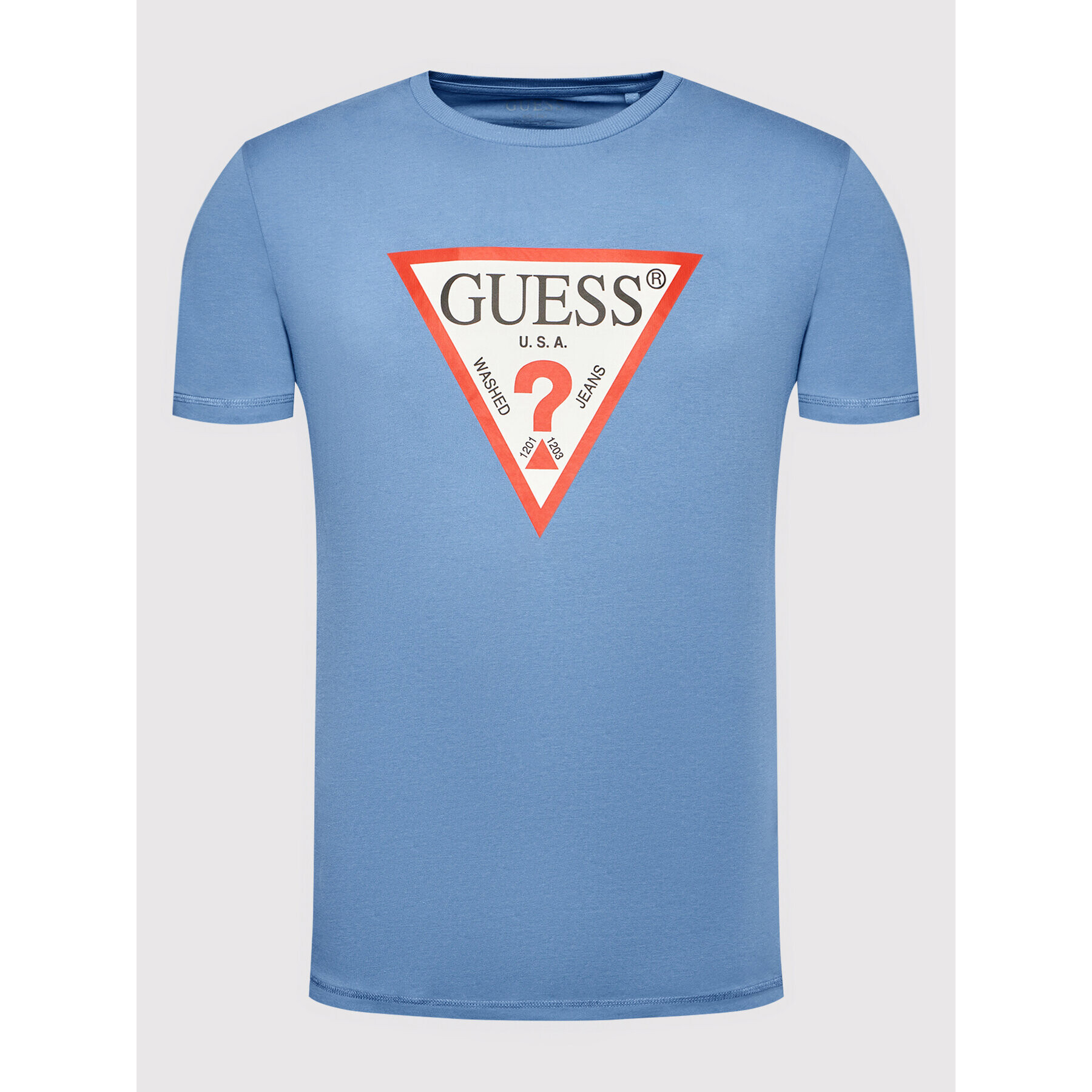 Guess T-Shirt M1RI7 I3Z11 Modrá Slim Fit - Pepit.cz