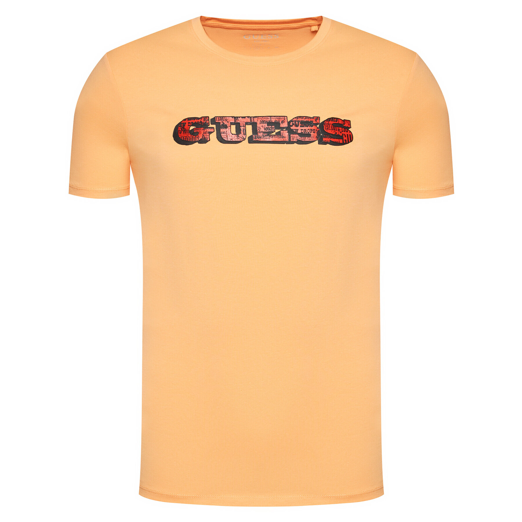 Guess T-Shirt M1RI82 J1311 Oranžová Slim Fit - Pepit.cz