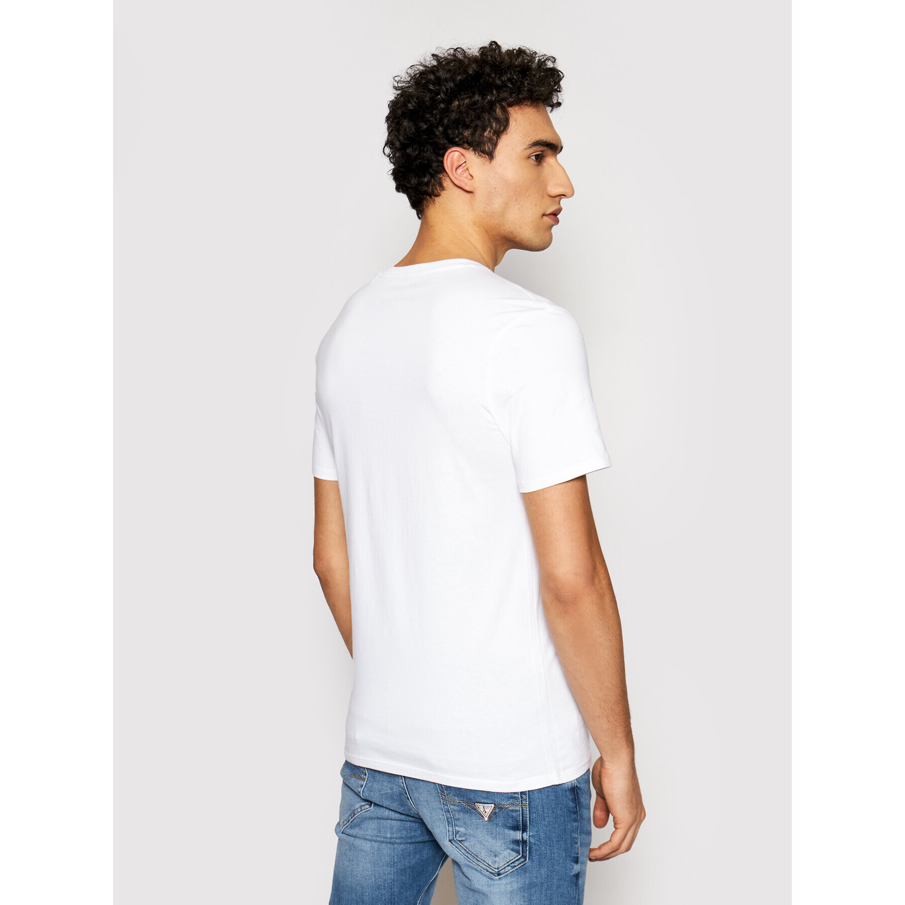 Guess T-Shirt M1YI53 I3Z11 Bílá Slim Fit - Pepit.cz