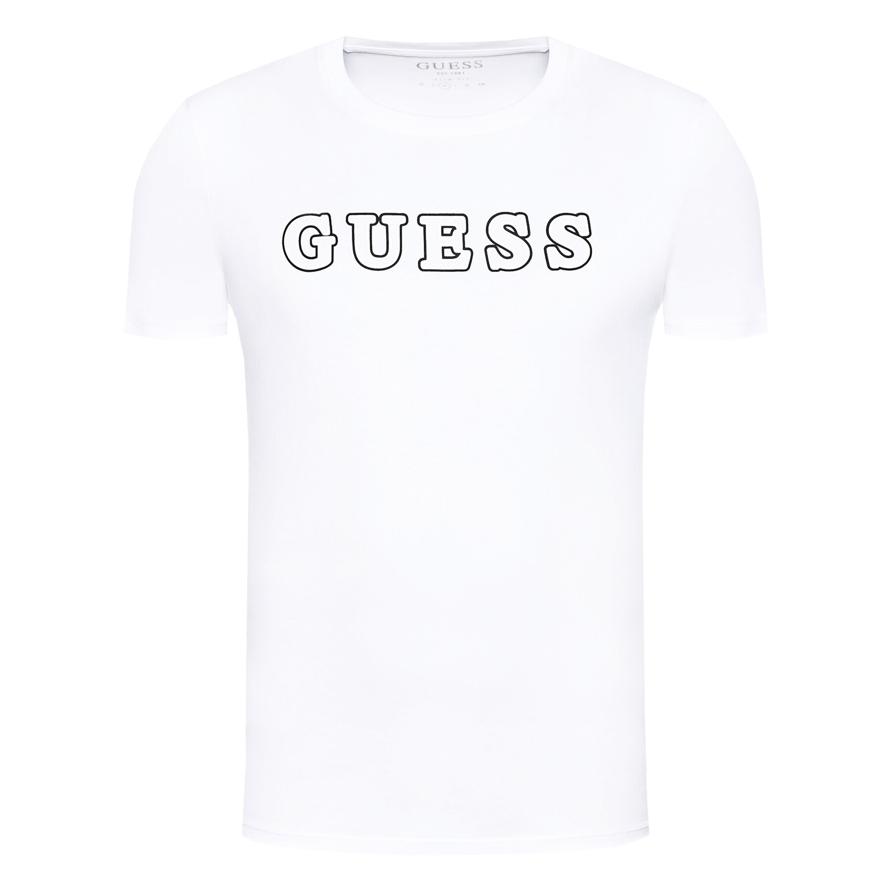 Guess T-Shirt M1YI53 I3Z11 Bílá Slim Fit - Pepit.cz