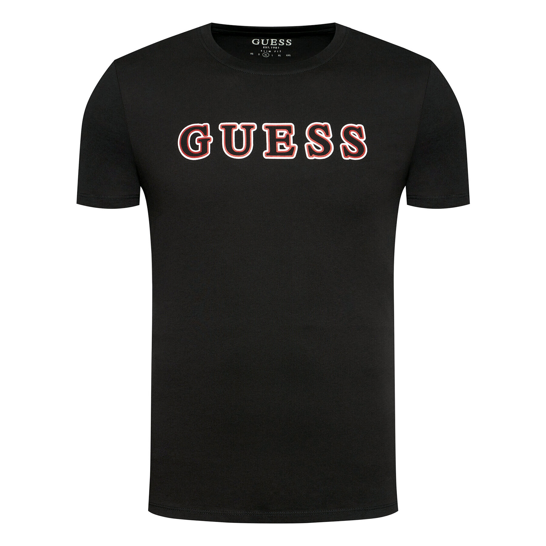 Guess T-Shirt M1YI53 I3Z11 Černá Slim Fit - Pepit.cz