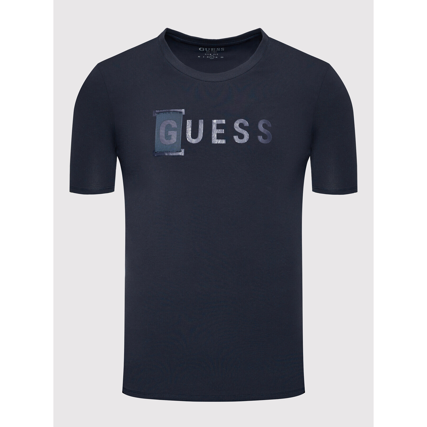 Guess T-Shirt M1YI65 J1311 Tmavomodrá Slim Fit - Pepit.cz