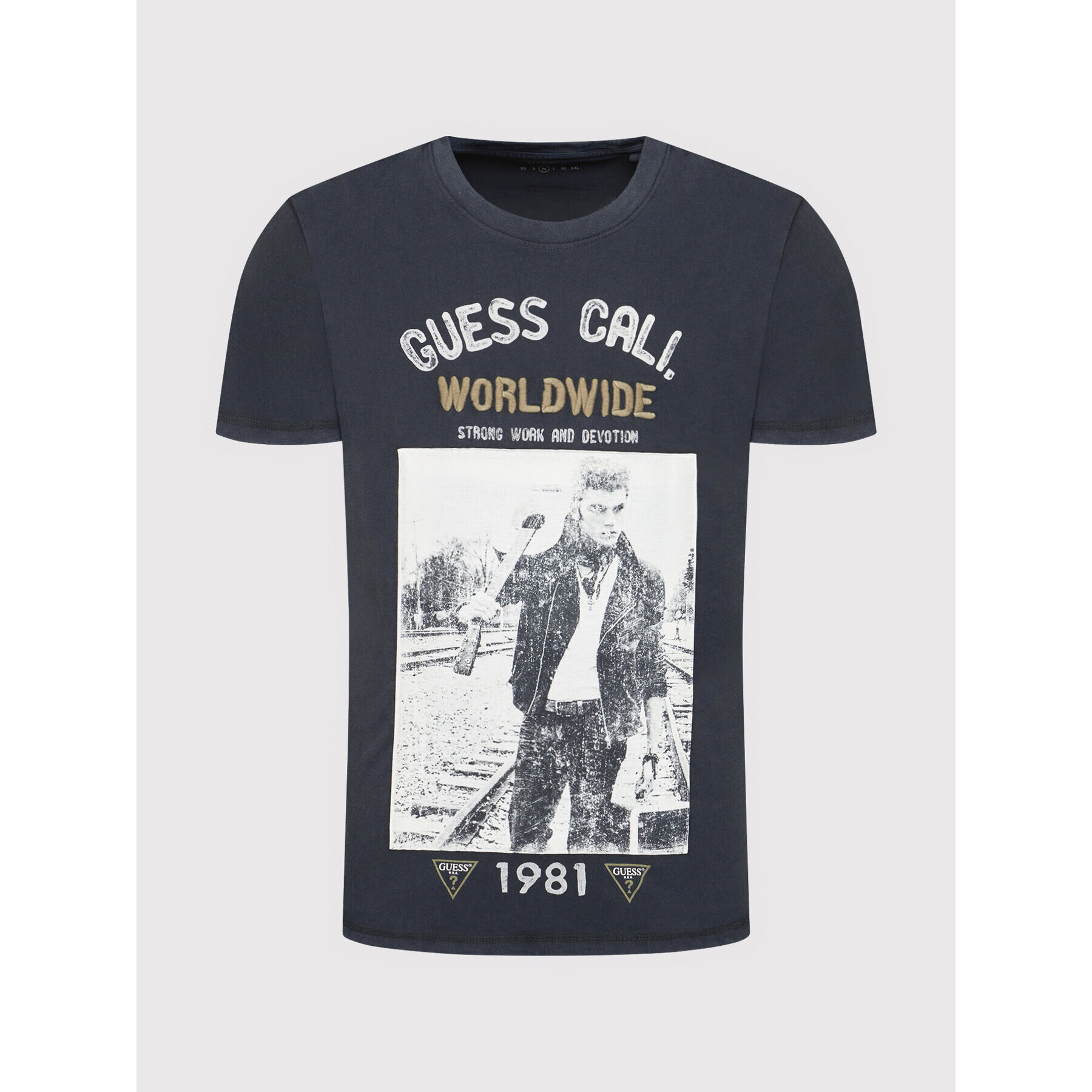 Guess T-Shirt M1YI70 K8FQ1 Černá Regular Fit - Pepit.cz