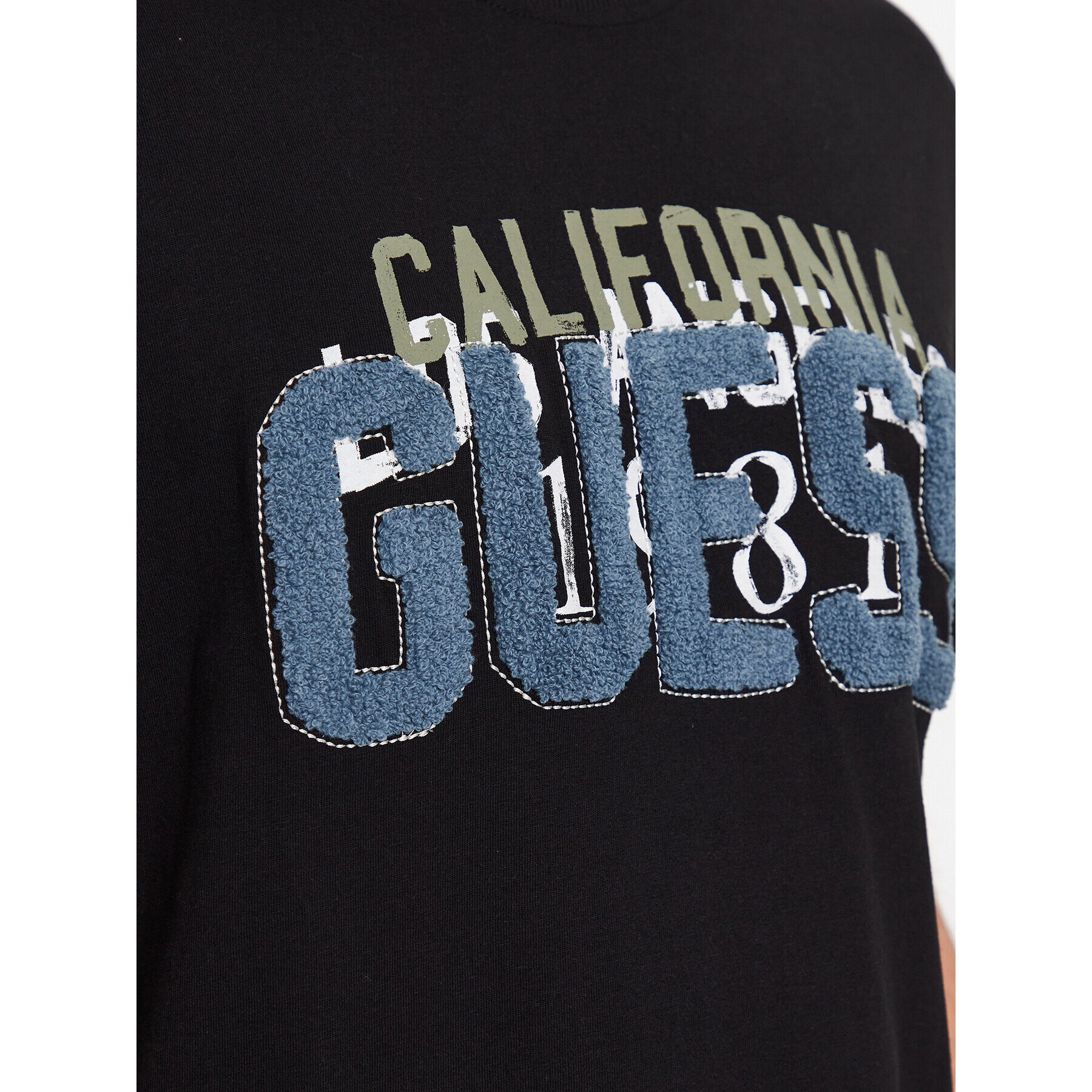 Guess T-Shirt M2BI38 K8FQ4 Černá Regular Fit - Pepit.cz