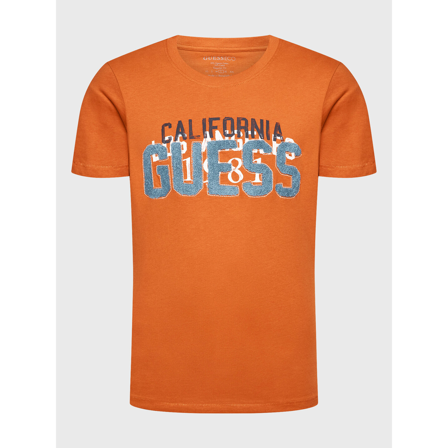 Guess T-Shirt M2BI38 K8FQ4 Oranžová Regular Fit - Pepit.cz