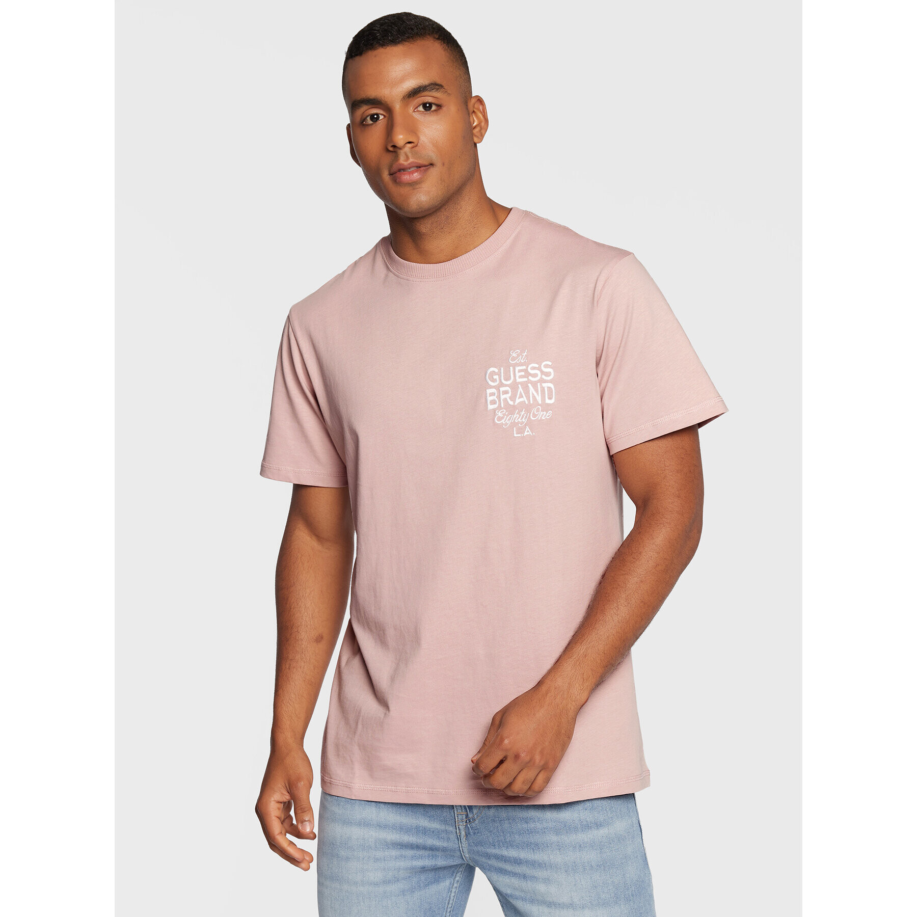 Guess T-Shirt M2BI45 K8FQ4 Růžová Regular Fit - Pepit.cz