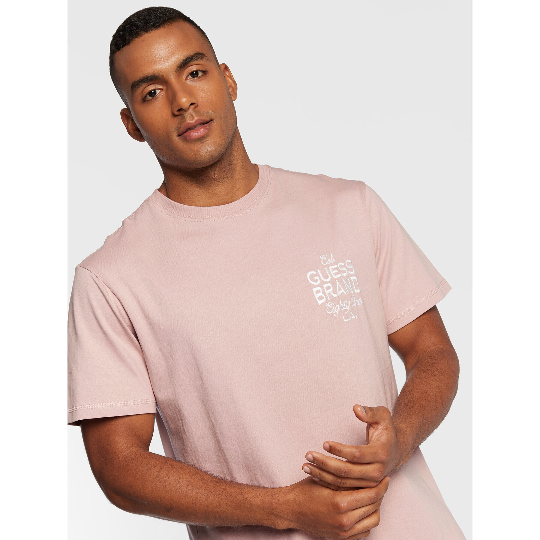 Guess T-Shirt M2BI45 K8FQ4 Růžová Regular Fit - Pepit.cz