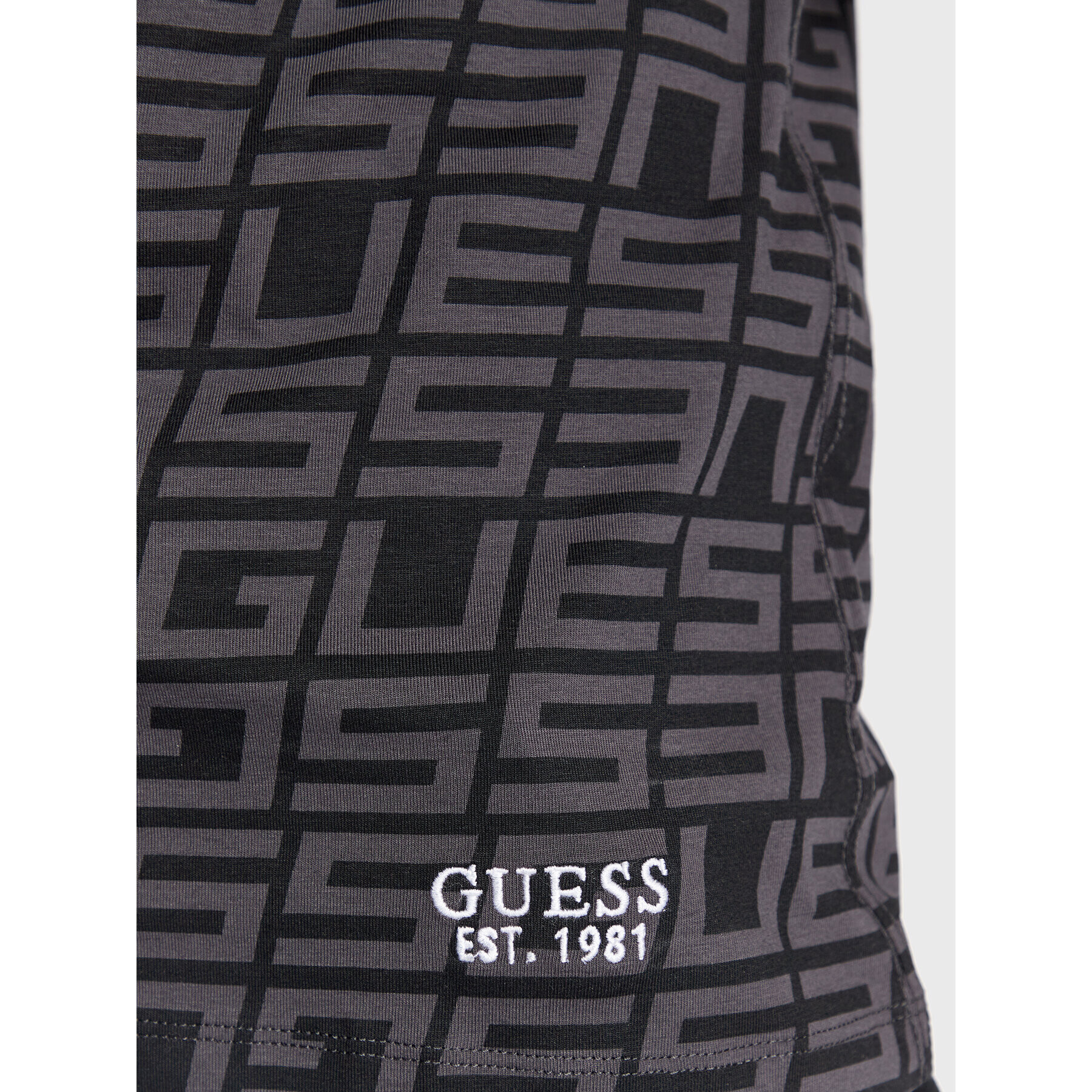 Guess T-Shirt M2BI50 J1314 Šedá Slim Fit - Pepit.cz