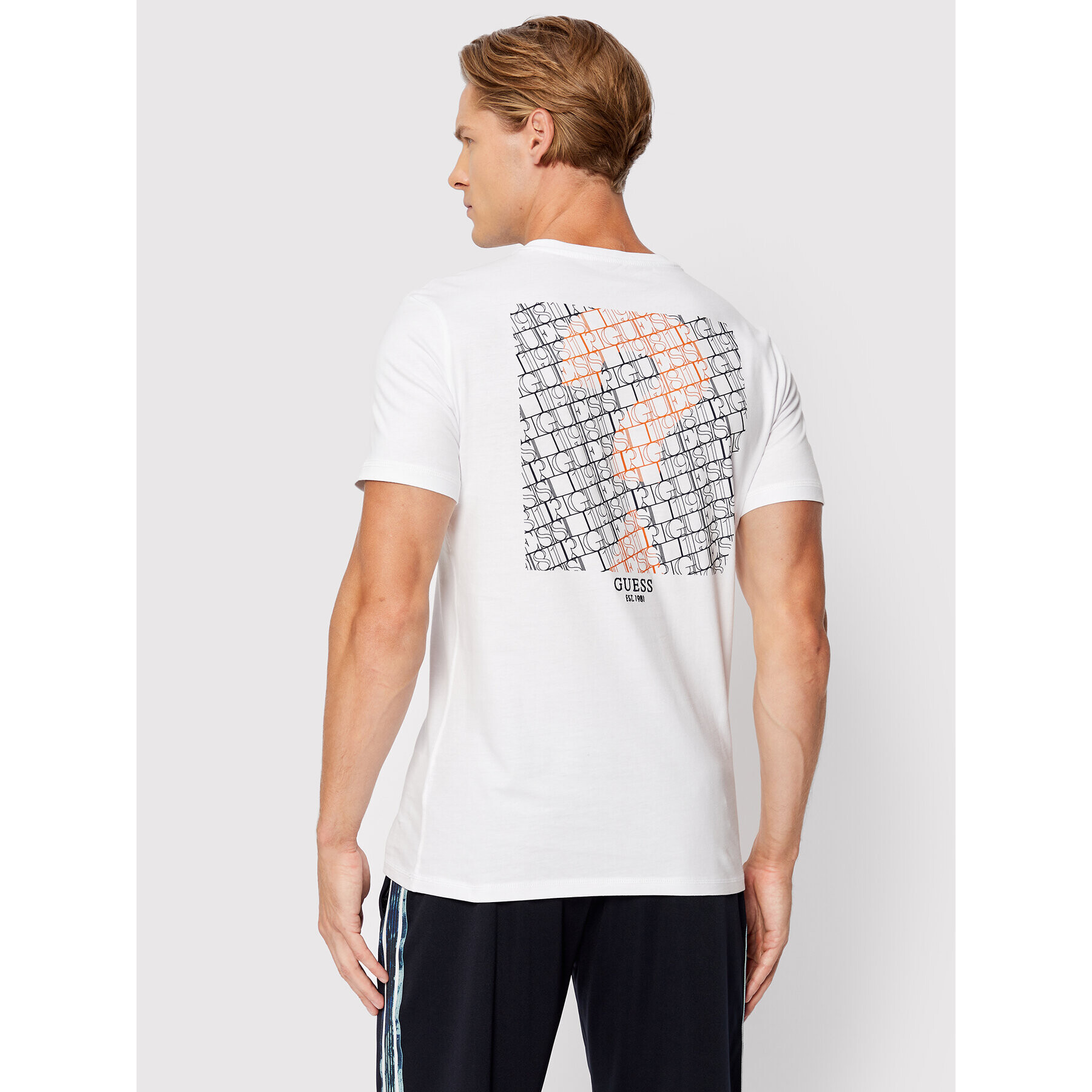 Guess T-Shirt M2BI59 I3Z14 Bílá Slim Fit - Pepit.cz