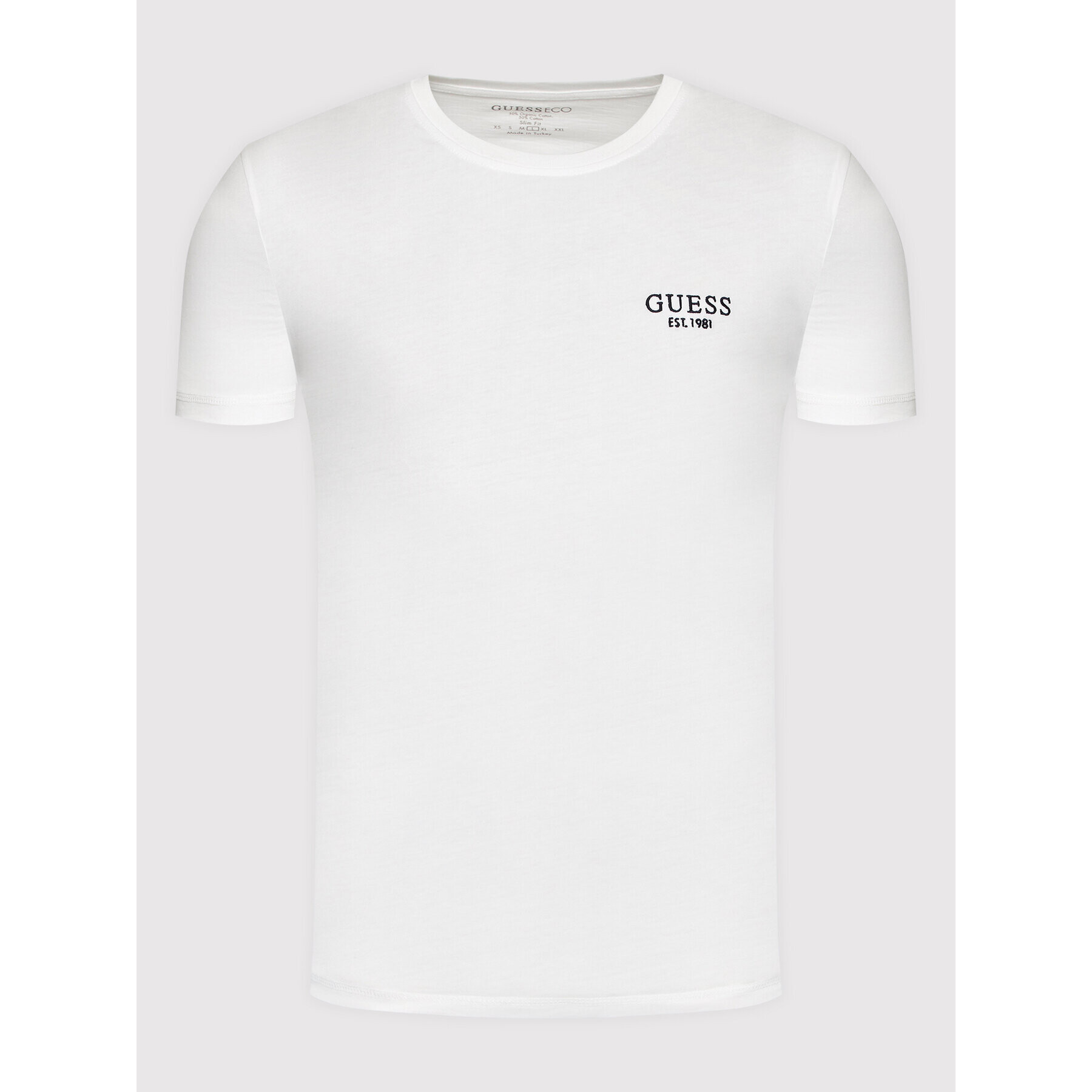 Guess T-Shirt M2BI59 I3Z14 Bílá Slim Fit - Pepit.cz