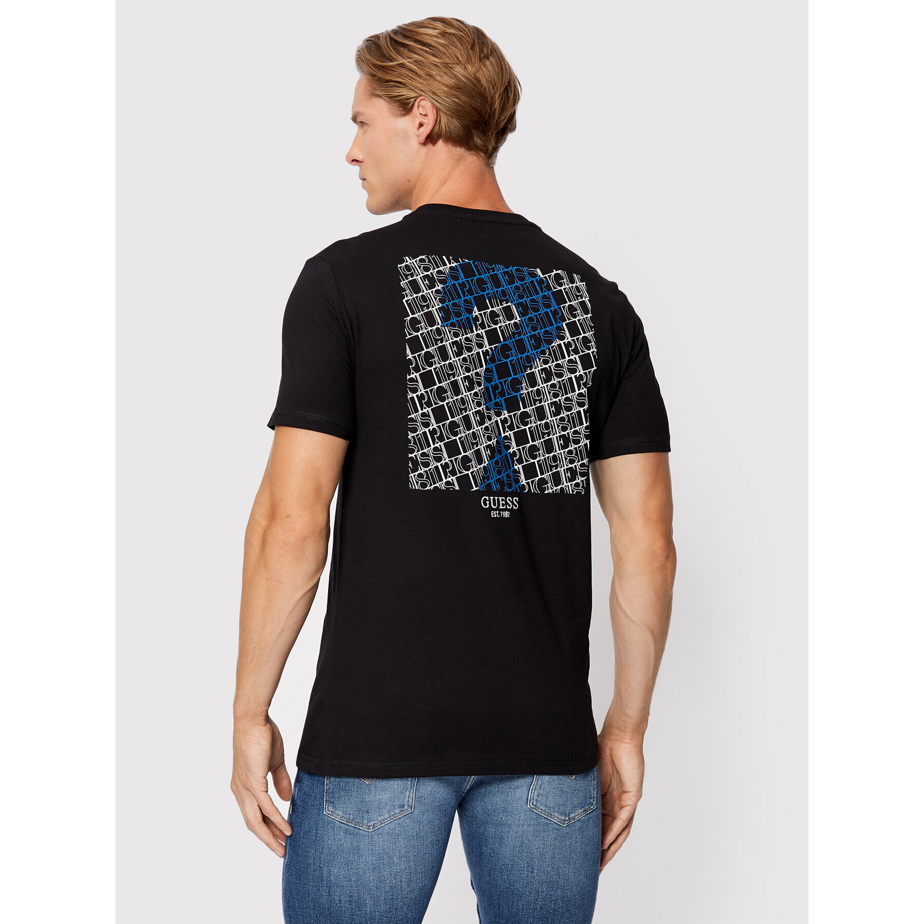 Guess T-Shirt M2BI59 I3Z14 Černá Slim Fit - Pepit.cz