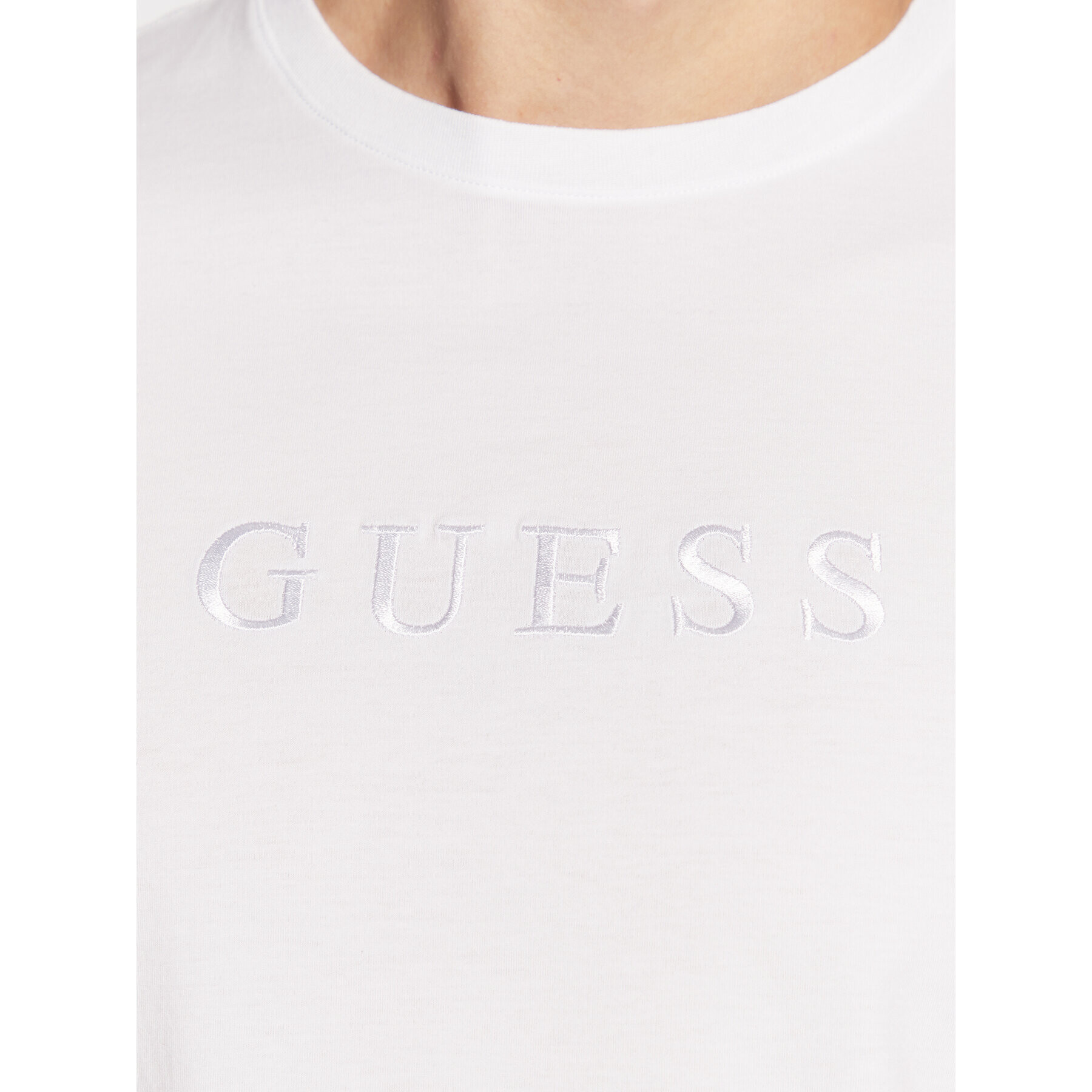 Guess T-Shirt M2BP47 K7HD0 Bílá Slim Fit - Pepit.cz