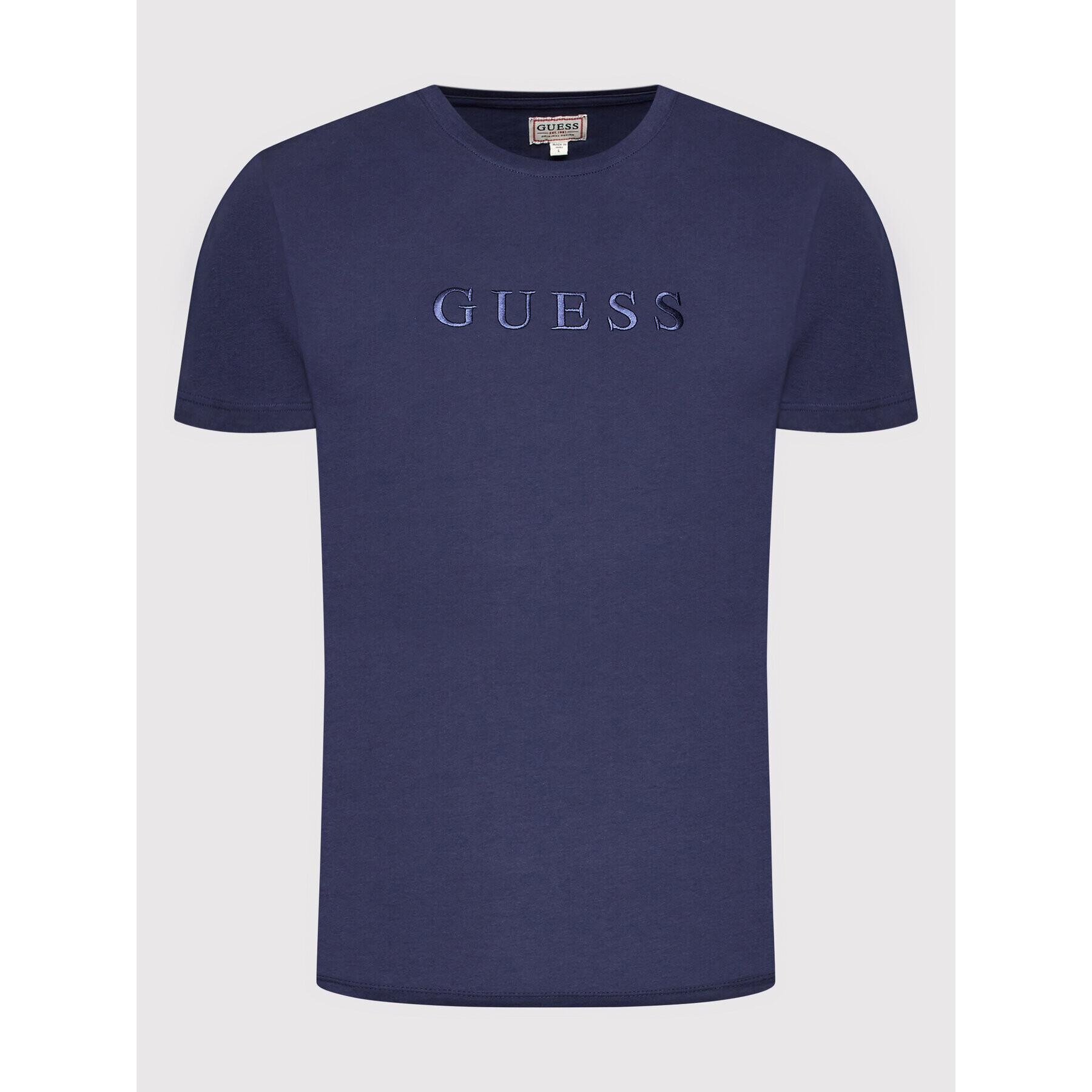 Guess T-Shirt M2BP47 K7HD0 Tmavomodrá Regular Fit - Pepit.cz