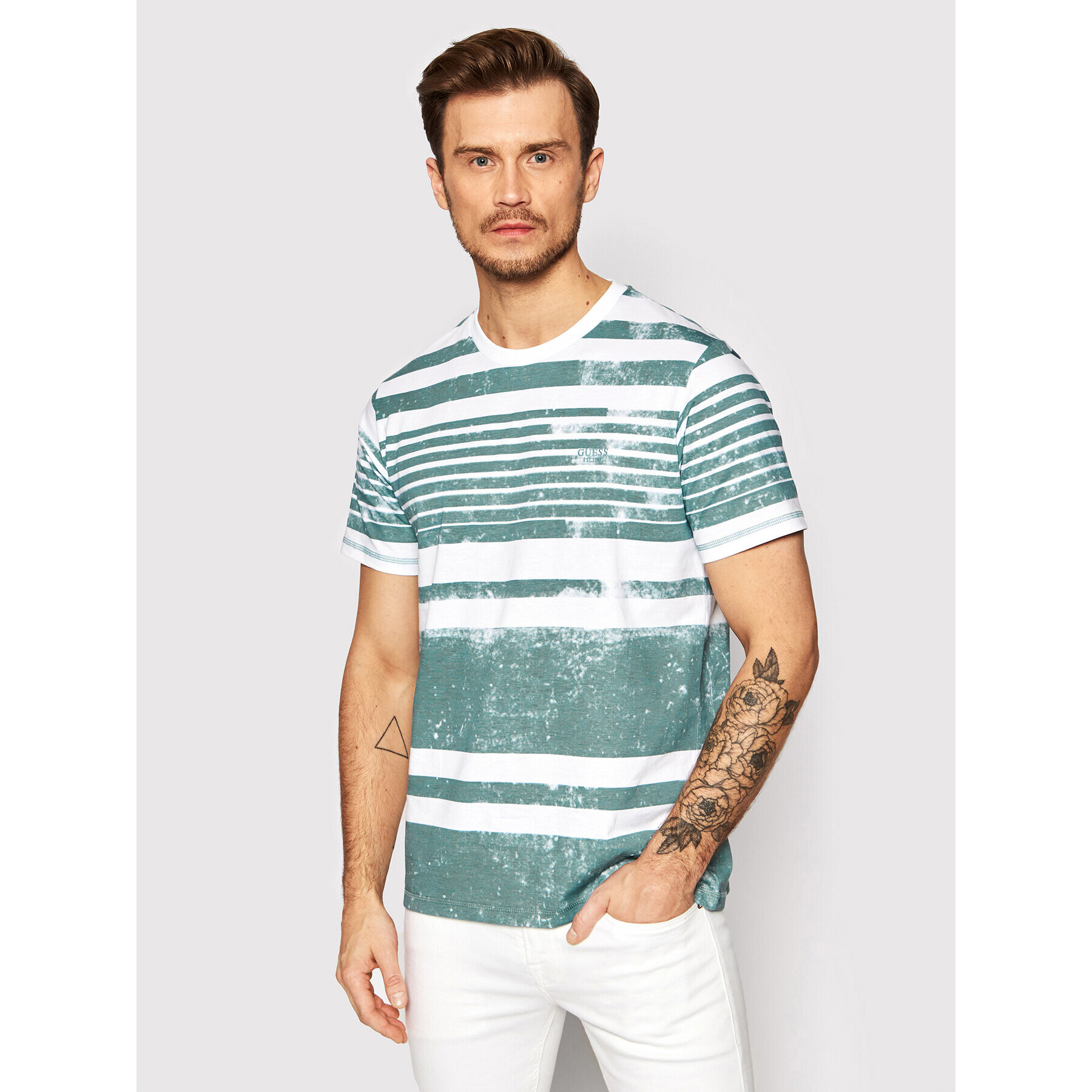 Guess T-Shirt M2GI06 I3Z11 Zelená Regular Fit - Pepit.cz