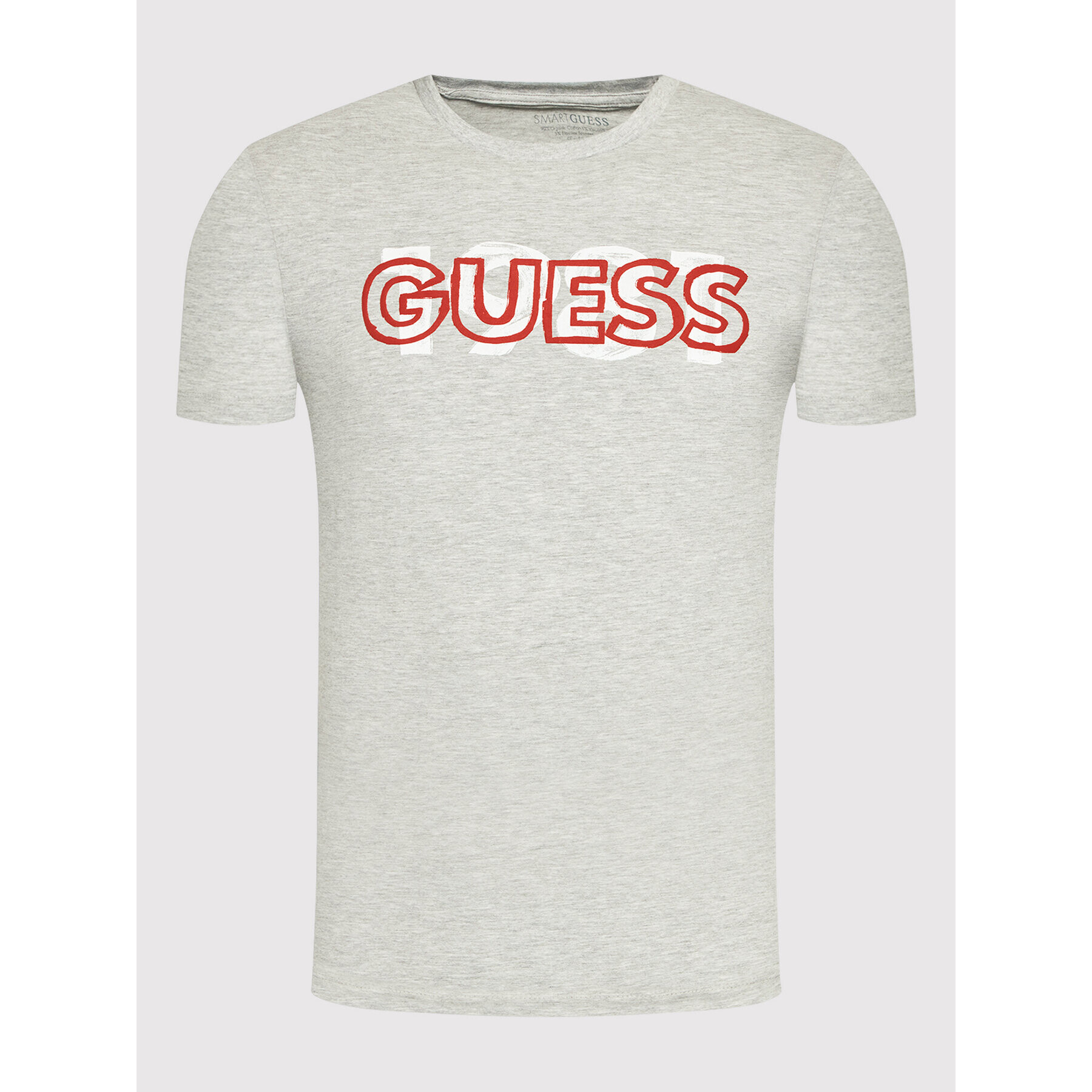 Guess T-Shirt M2GI09 J1311 Šedá Slim Fit - Pepit.cz