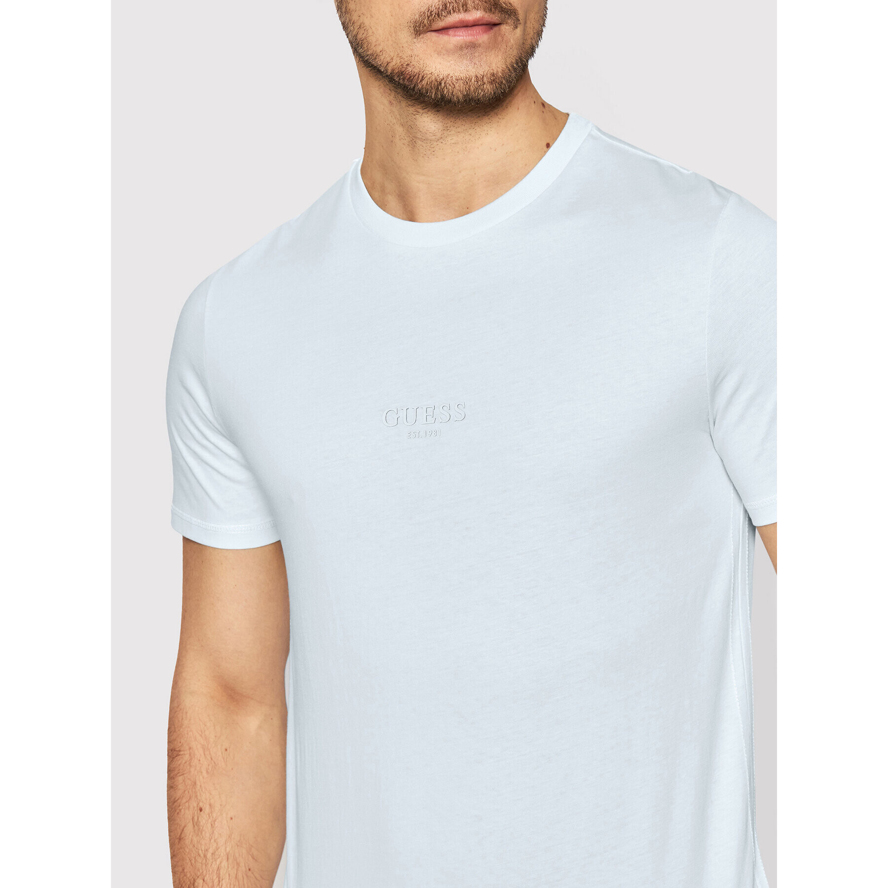 Guess T-Shirt M2GI10 I3Z11 Modrá Slim Fit - Pepit.cz