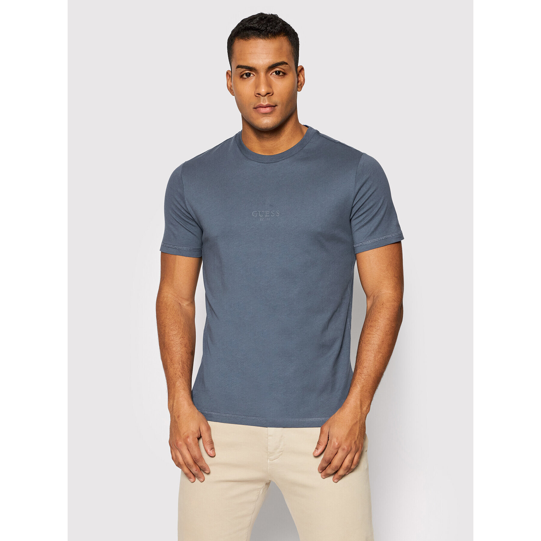 Guess T-Shirt M2GI10 I3Z11 Tmavomodrá Slim Fit - Pepit.cz