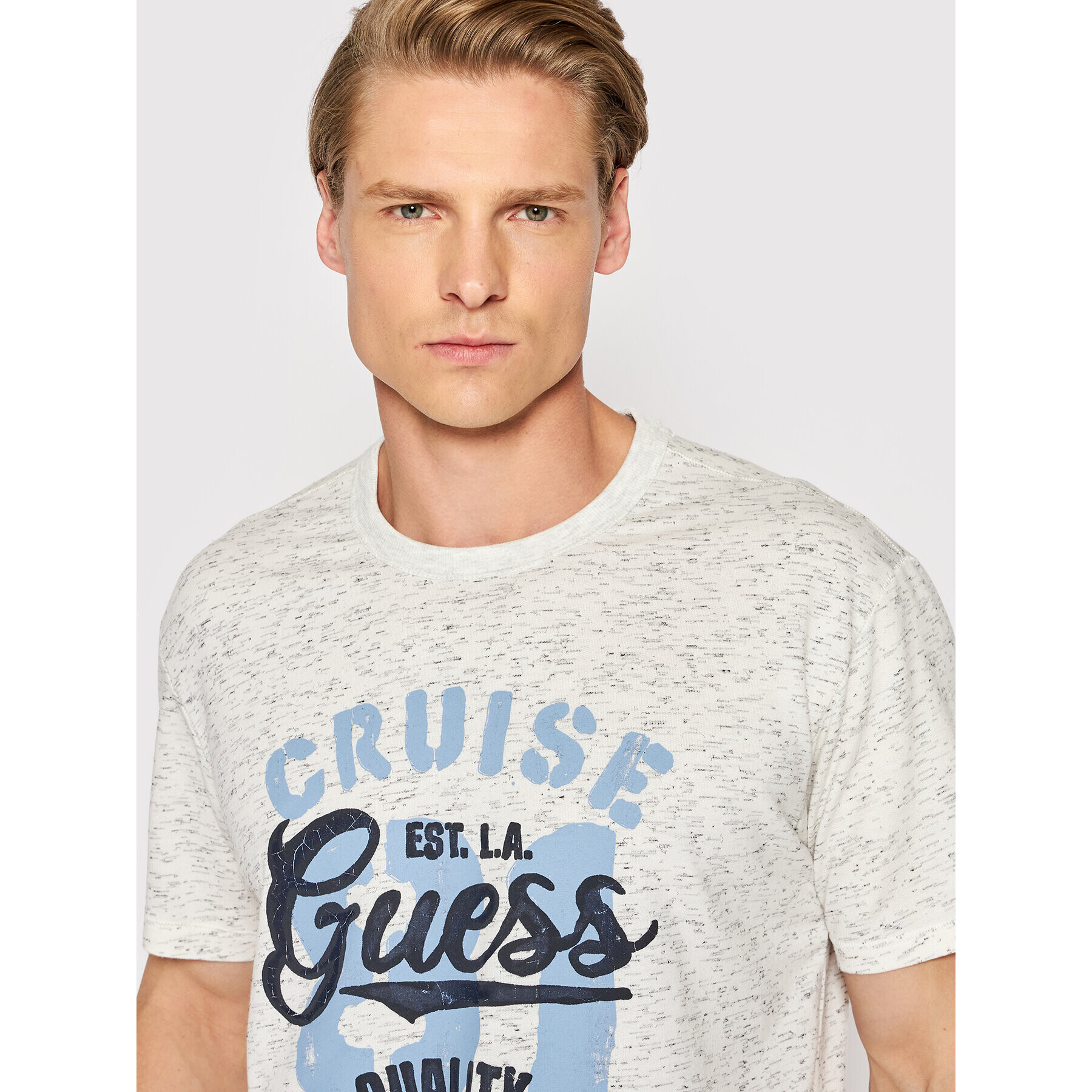 Guess T-Shirt M2GI16 KB0U0 Šedá Regular Fit - Pepit.cz