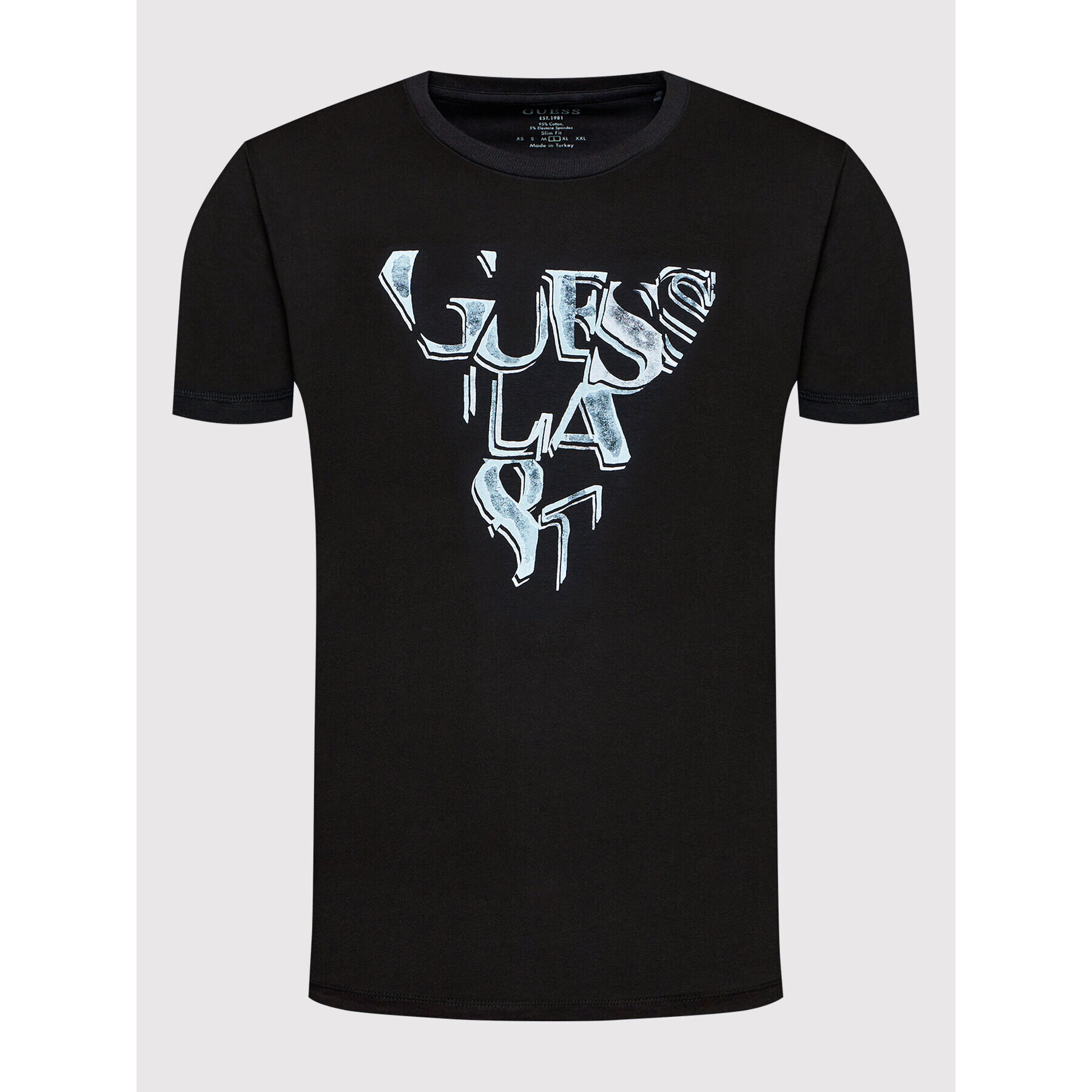 Guess T-Shirt M2GI22 J1311 Černá Slim Fit - Pepit.cz