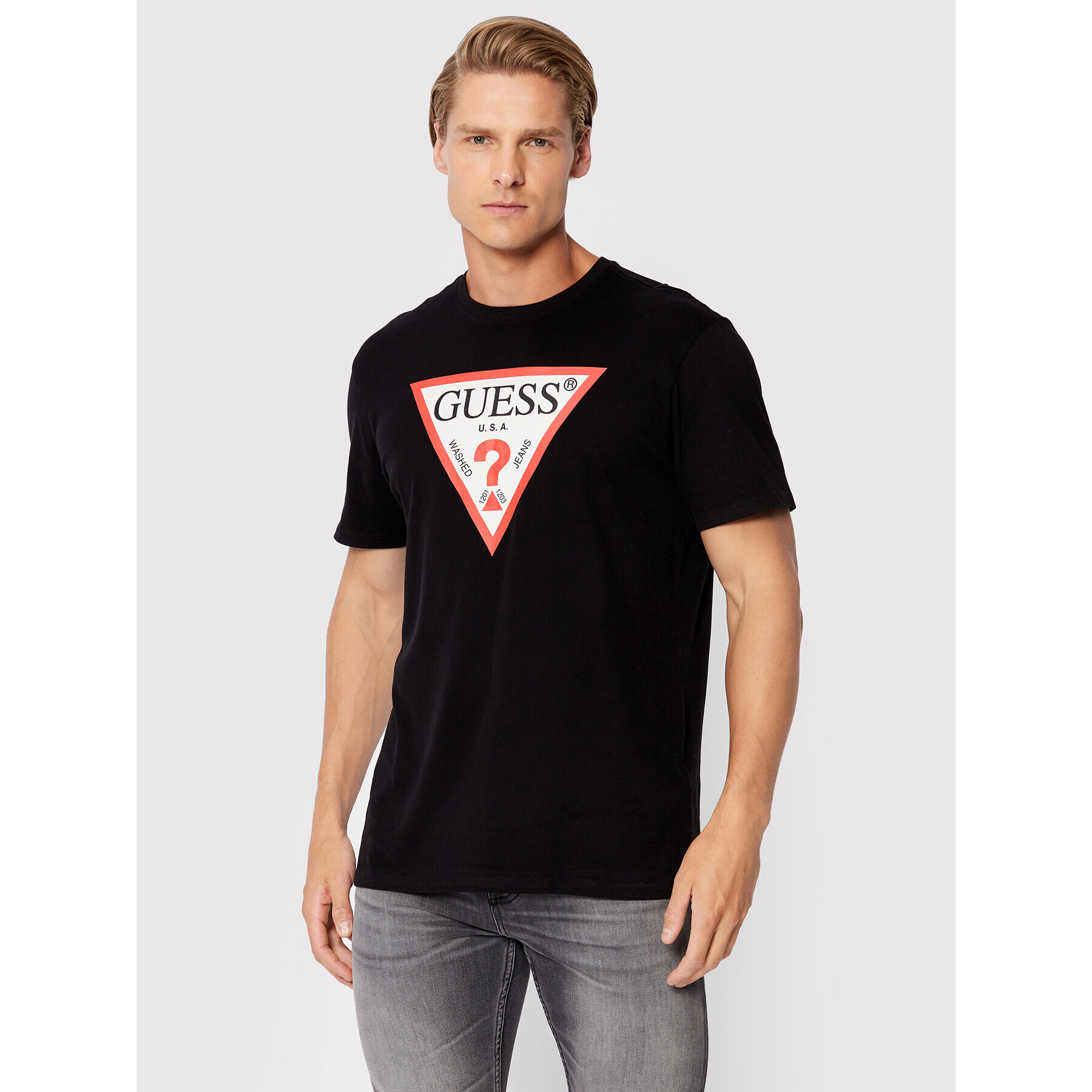 Guess T-Shirt M2GI68 KBA60 Černá Regular Fit - Pepit.cz