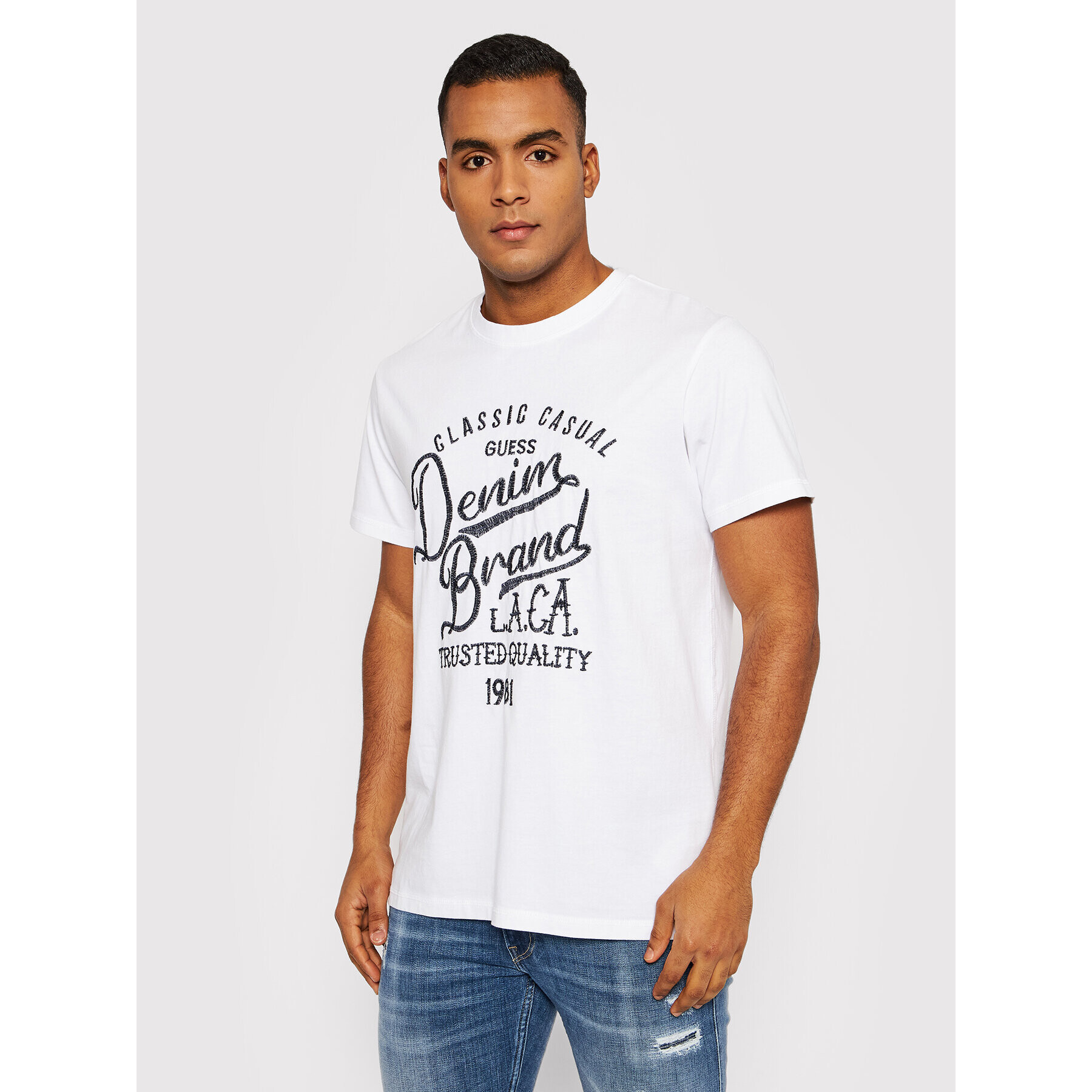 Guess T-Shirt M2RI16 K8FQ1 Bílá Regular Fit - Pepit.cz