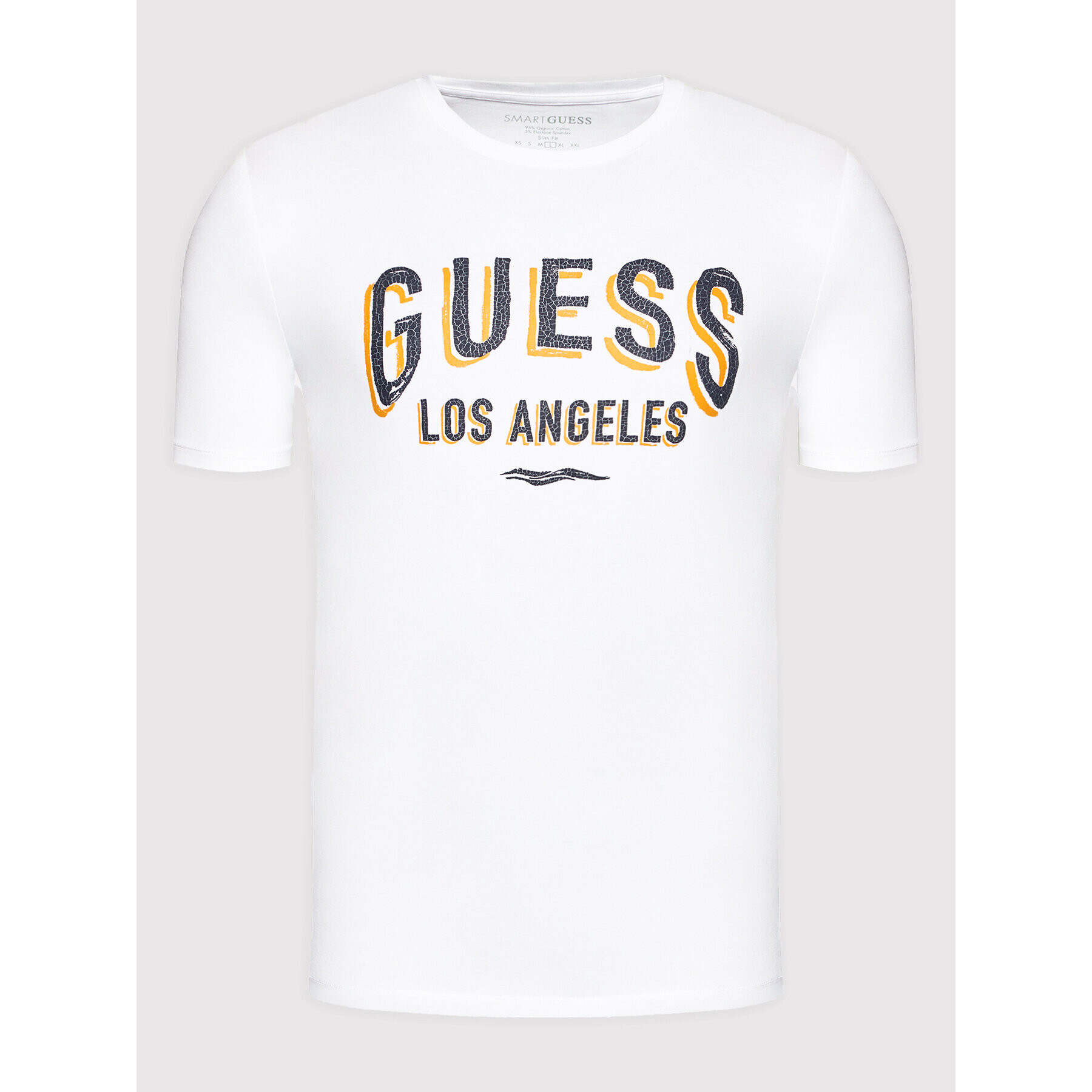 Guess T-Shirt M2RI18 J1311 Bílá Slim Fit - Pepit.cz